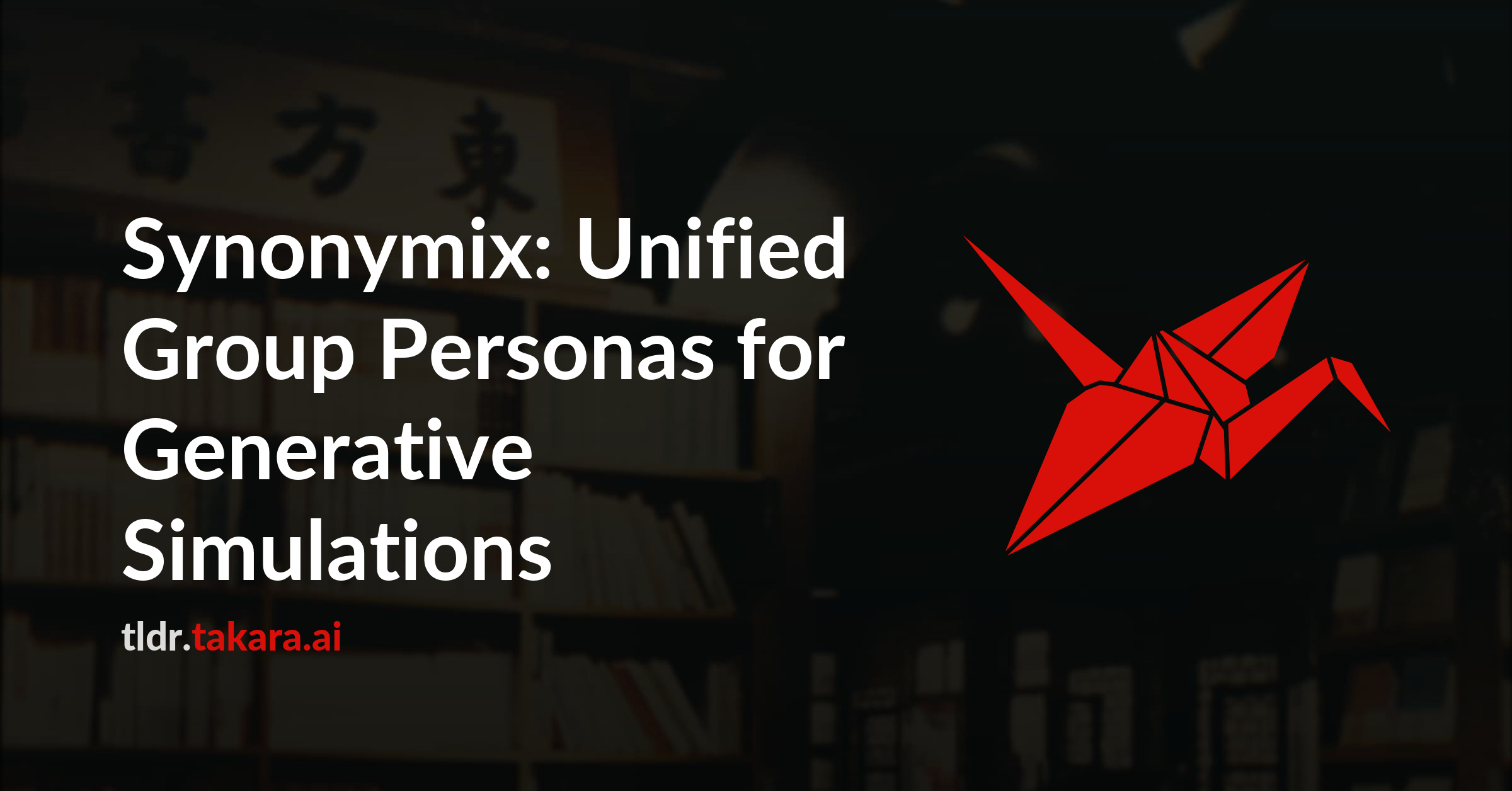 Synonymix: Unified Group Personas for Generative Simulations