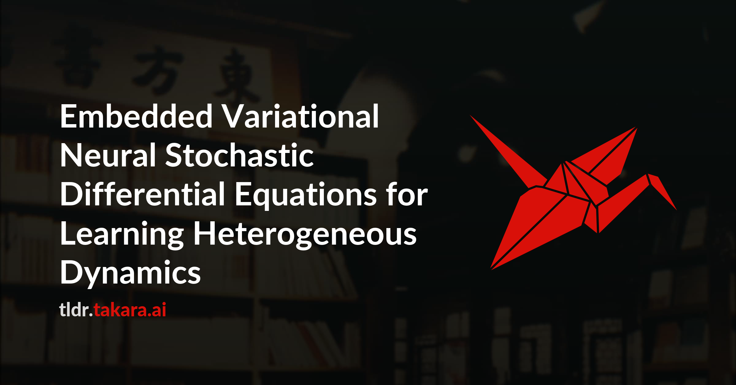 Embedded Variational Neural Stochastic Differential Equations for Learning Heterogeneous Dynamics