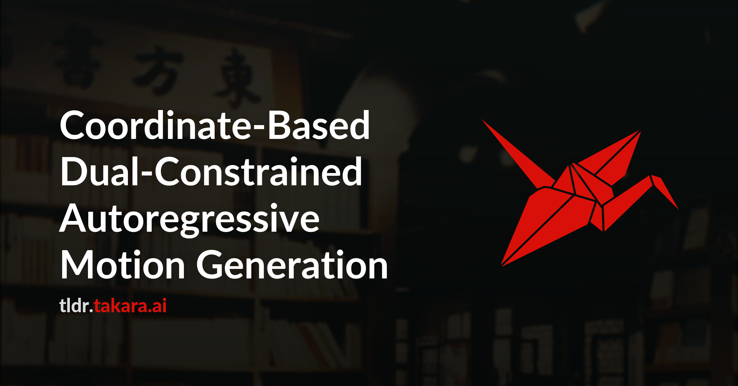 Coordinate-Based Dual-Constrained Autoregressive Motion Generation
