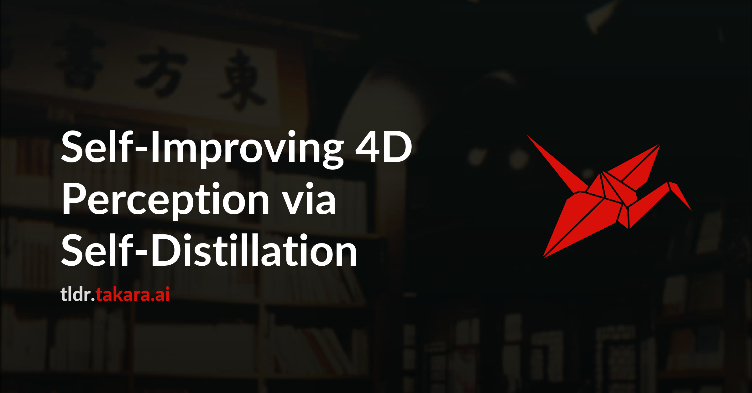 Self-Improving 4D Perception via Self-Distillation