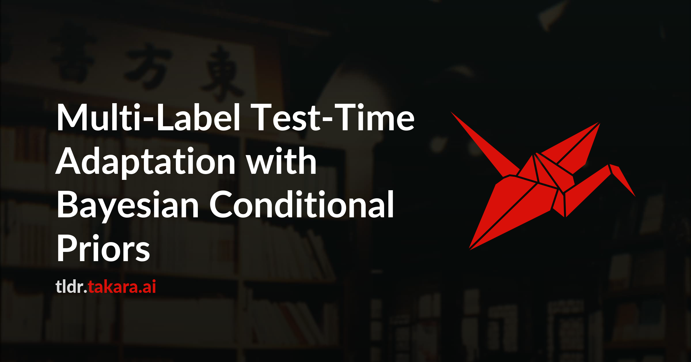 Multi-Label Test-Time Adaptation with Bayesian Conditional Priors