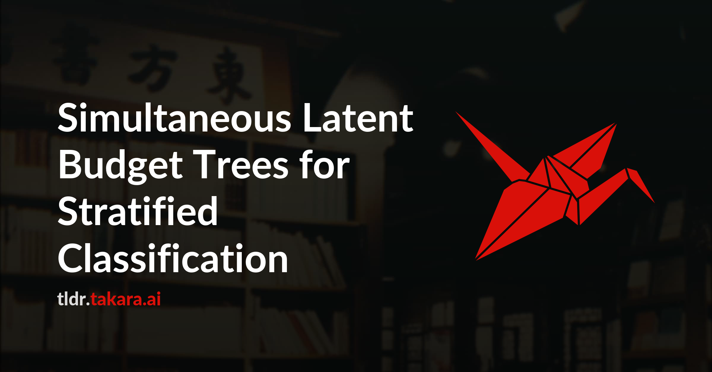 Simultaneous Latent Budget Trees for Stratified Classification