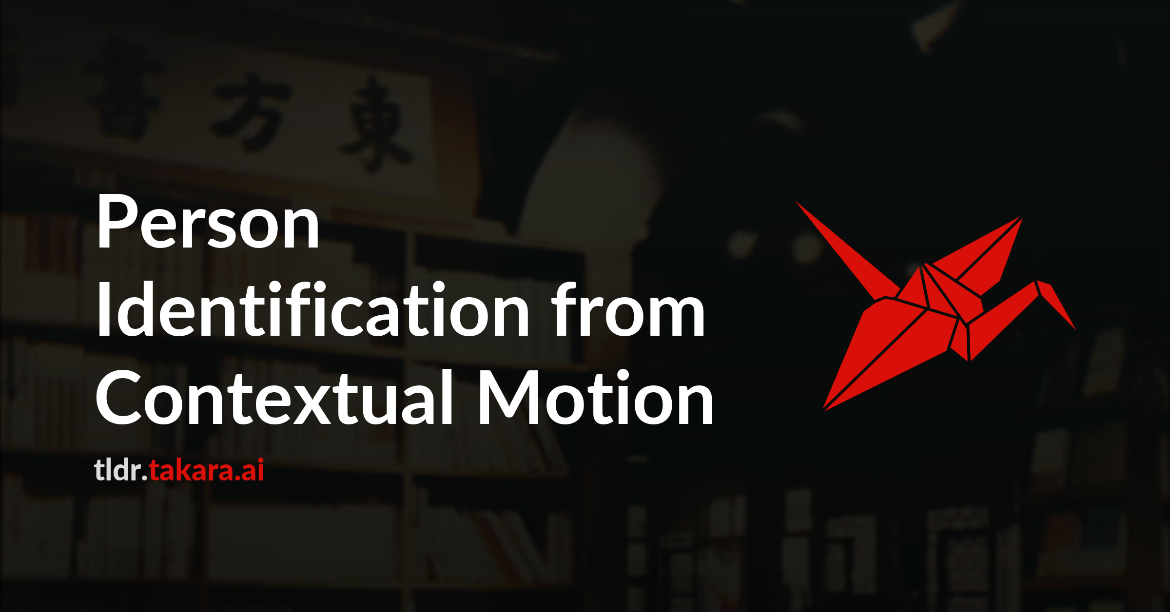 Person Identification from Contextual Motion