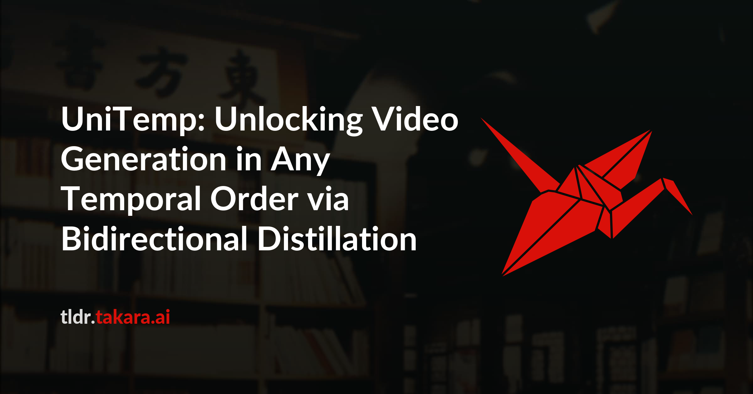UniTemp: Unlocking Video Generation in Any Temporal Order via Bidirectional Distillation