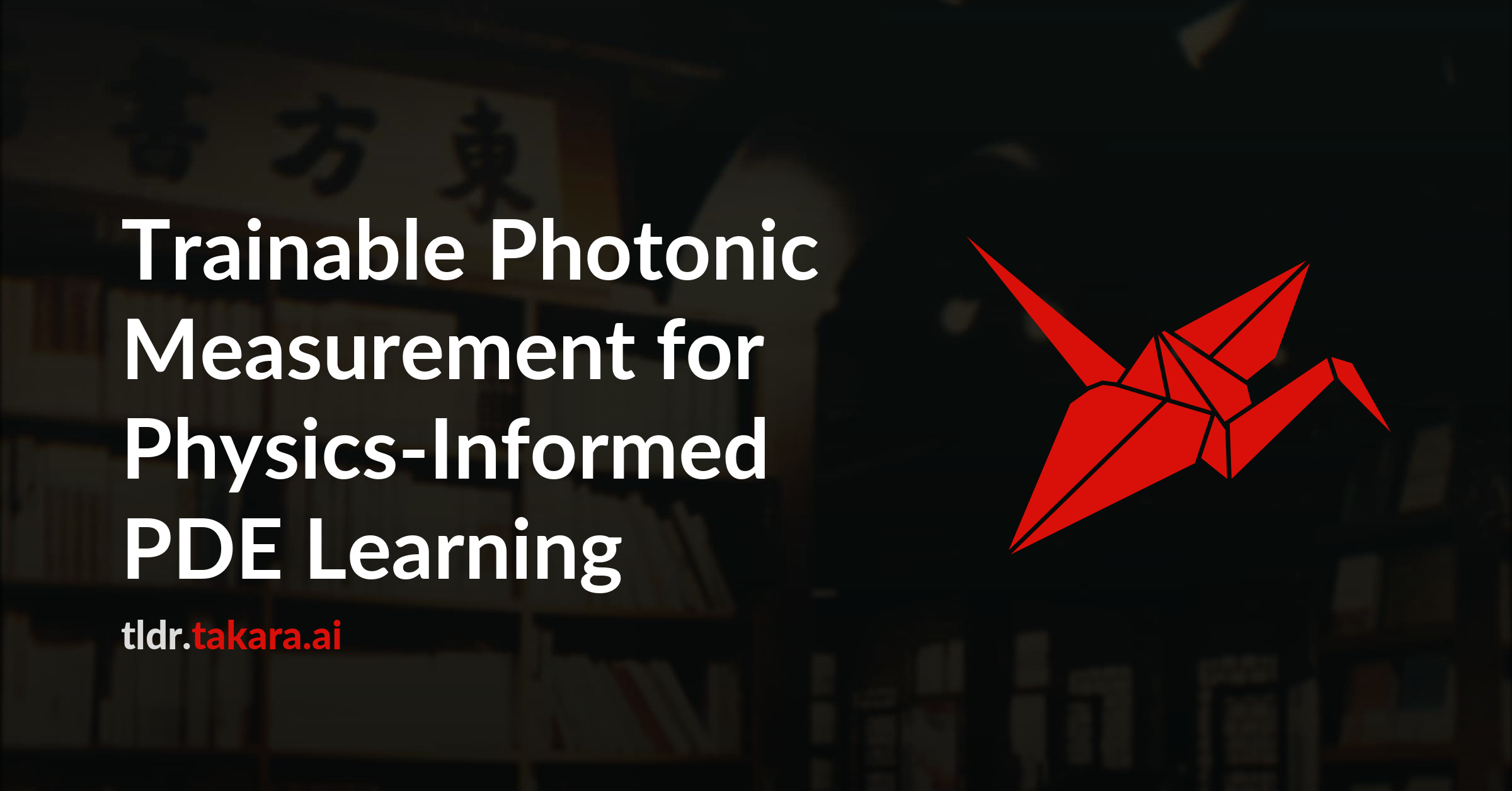 Trainable Photonic Measurement for Physics-Informed PDE Learning