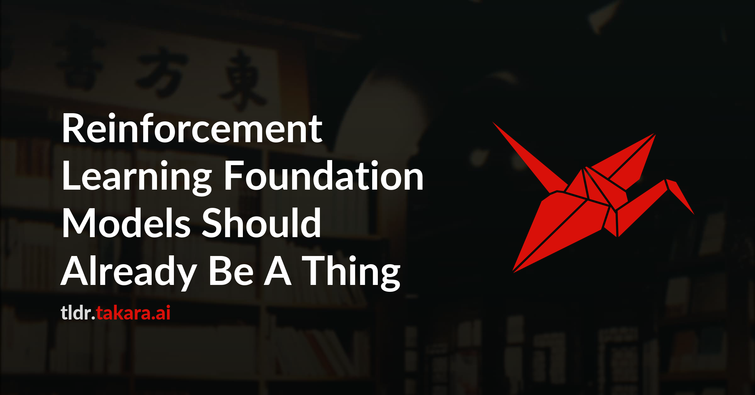Reinforcement Learning Foundation Models Should Already Be A Thing