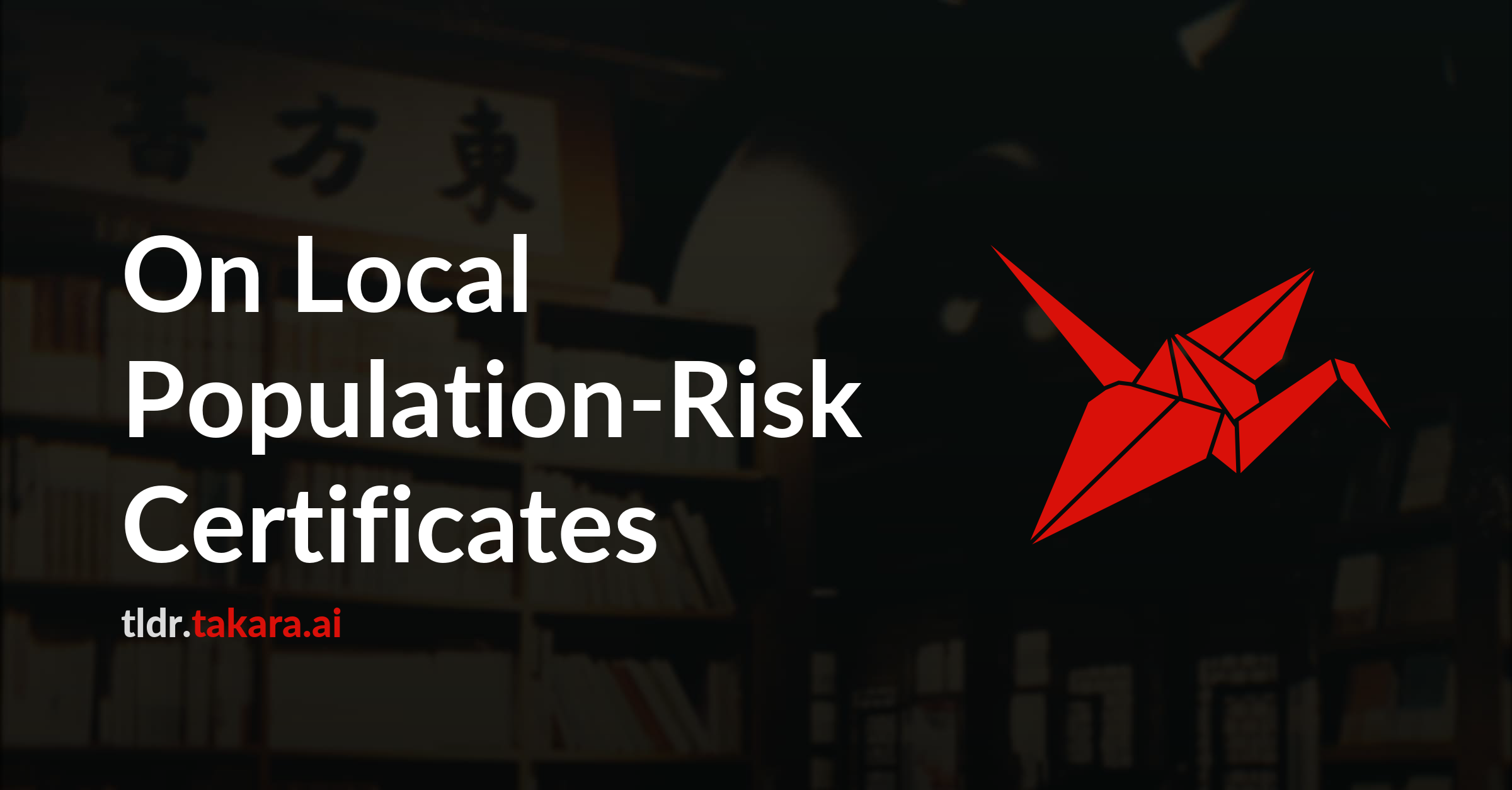 On Local Population-Risk Certificates