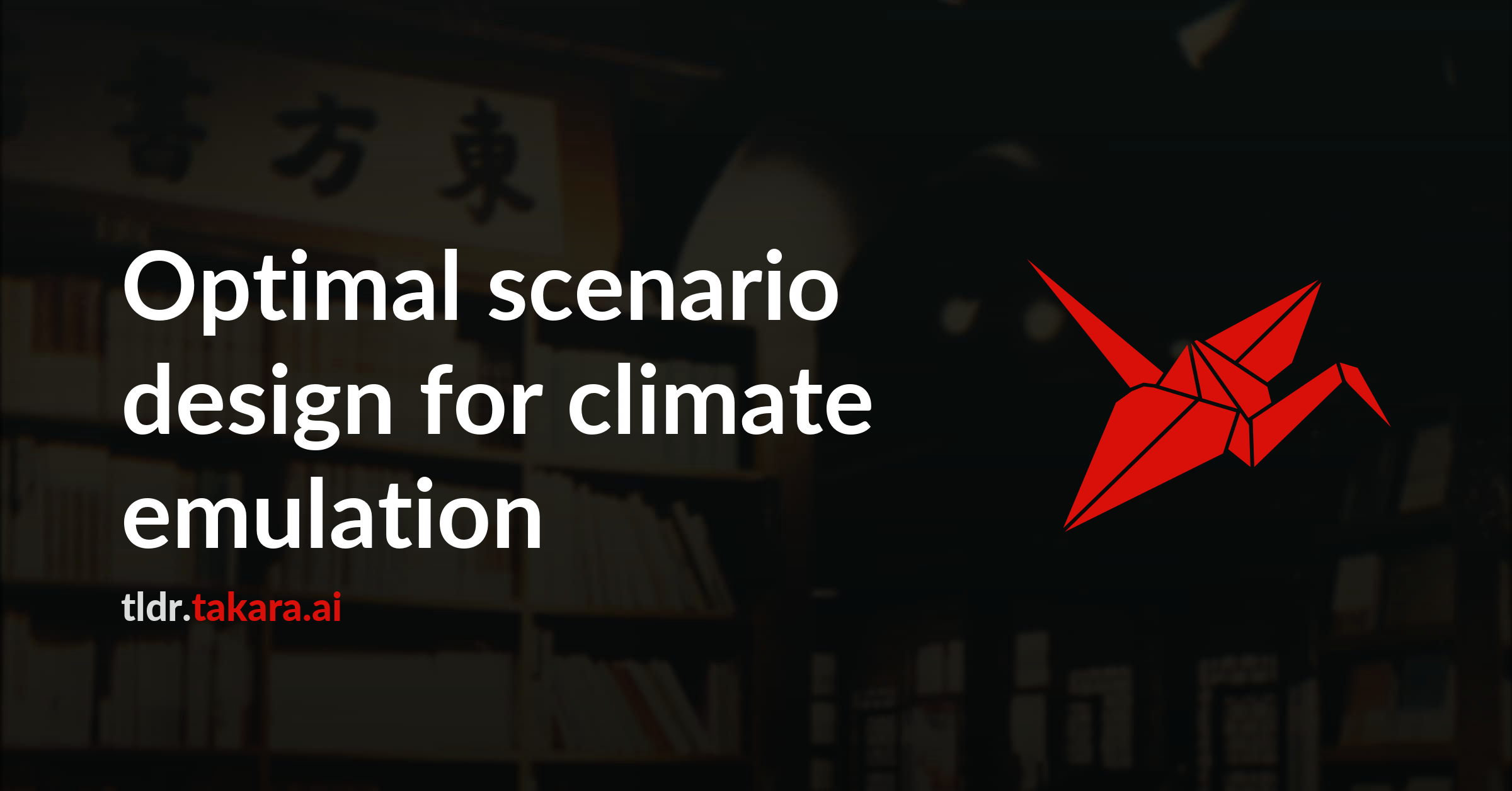 Optimal scenario design for climate emulation