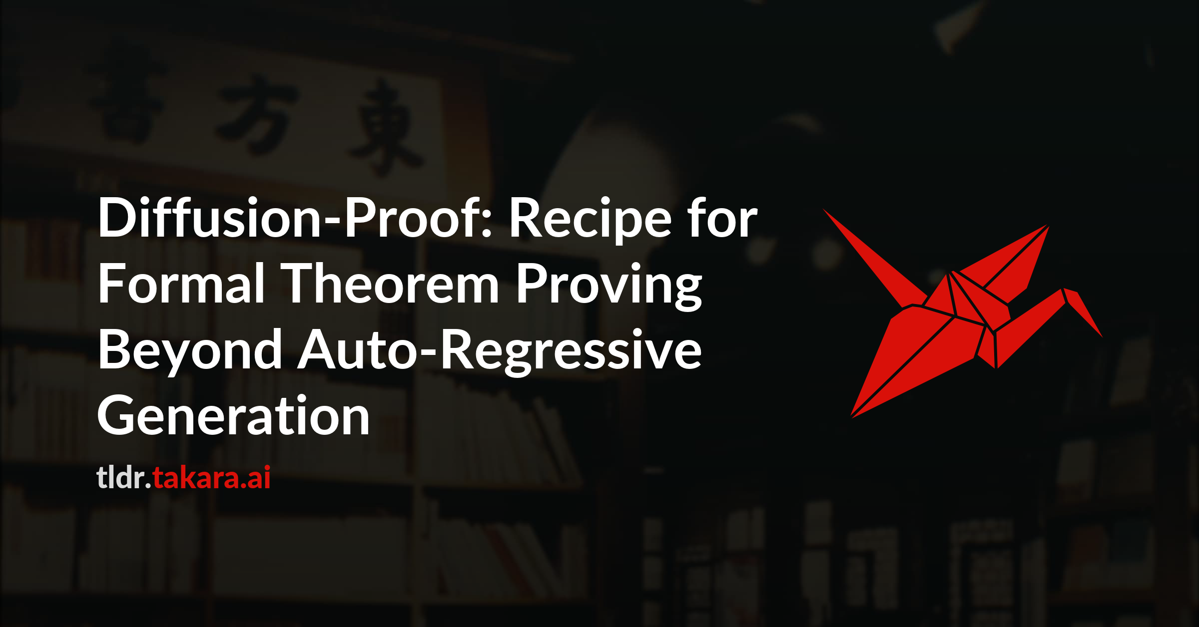 Diffusion-Proof: Recipe for Formal Theorem Proving Beyond Auto-Regressive Generation