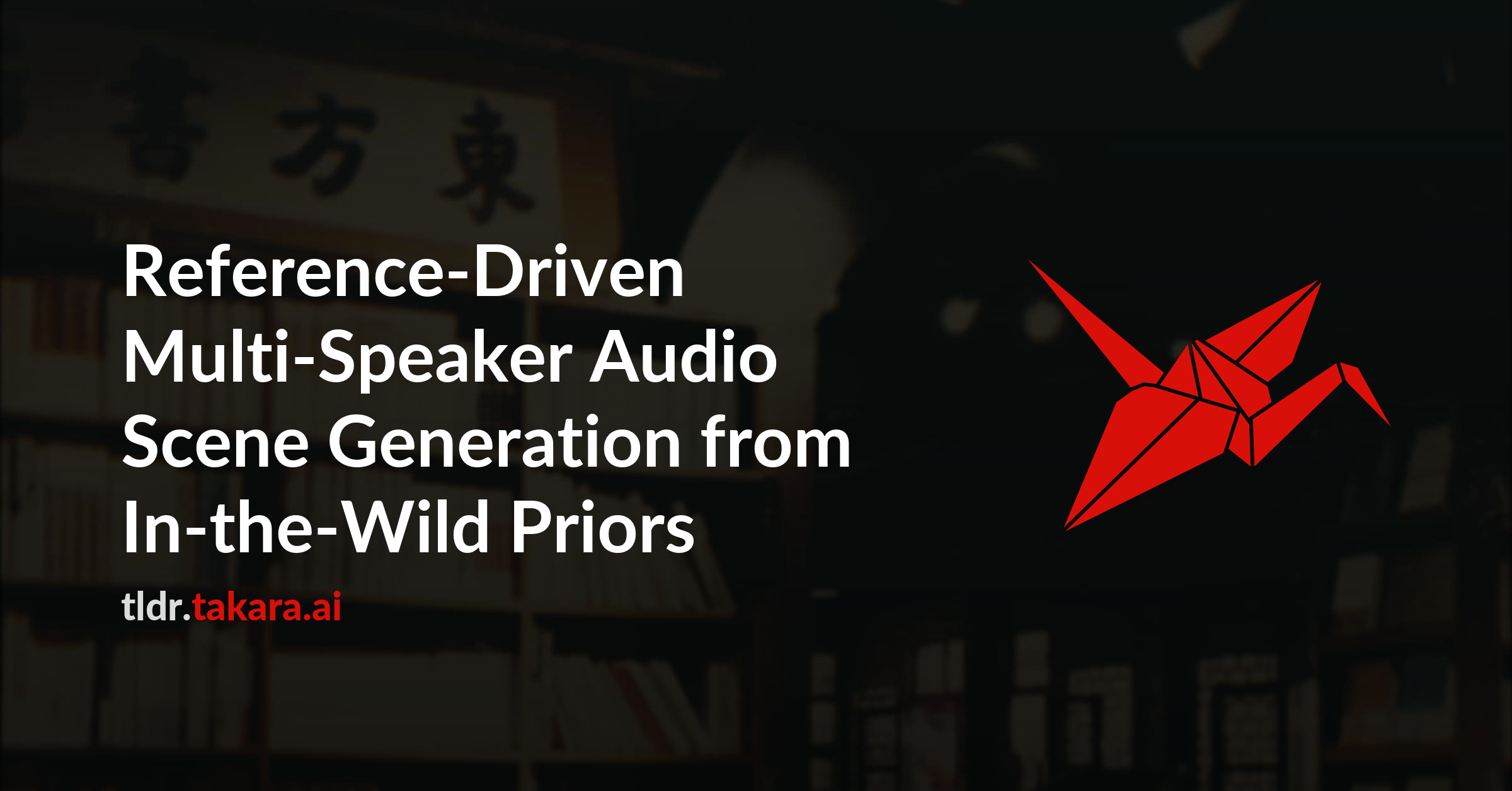Reference-Driven Multi-Speaker Audio Scene Generation from In-the-Wild Priors