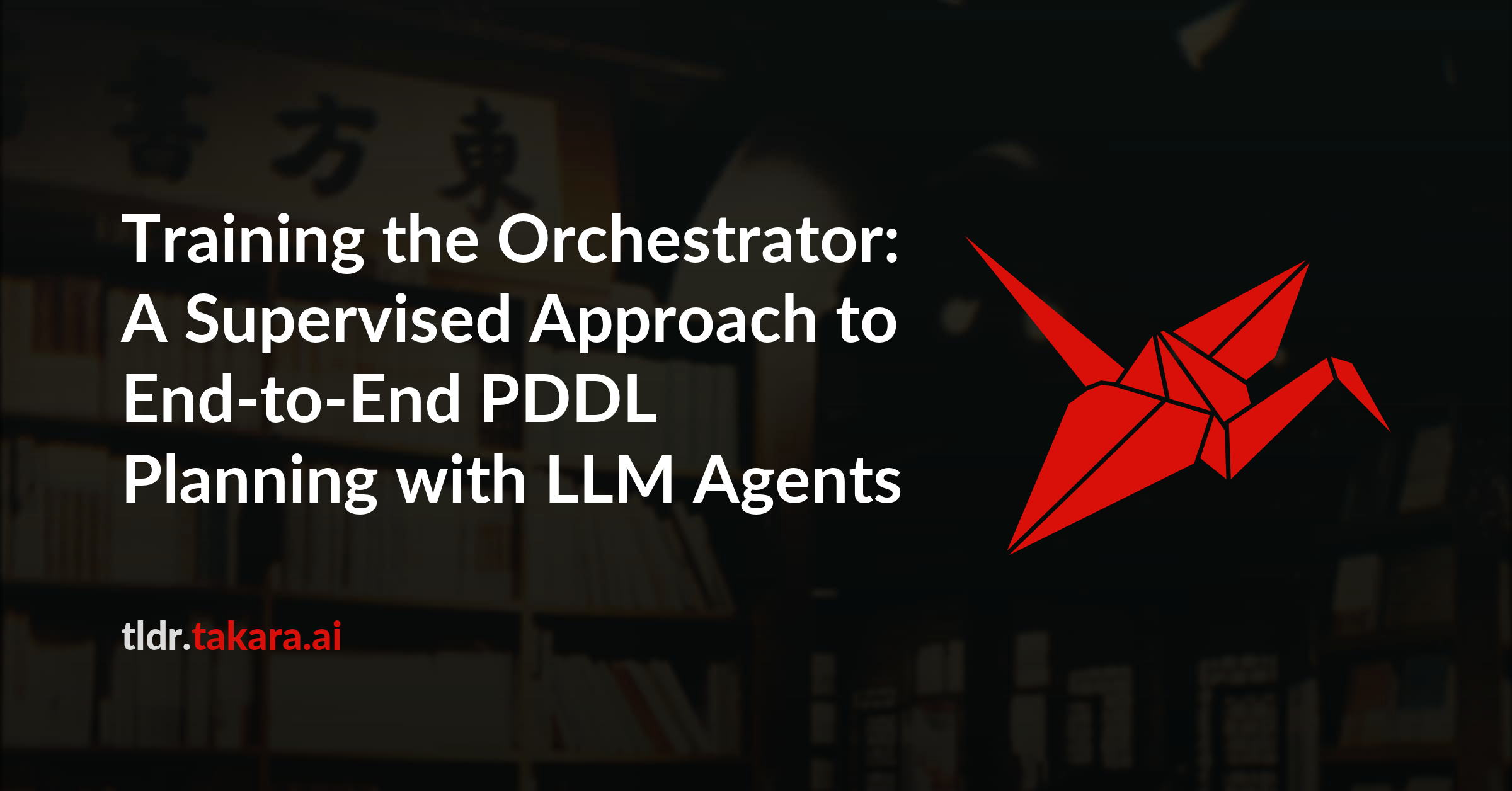Training the Orchestrator: A Supervised Approach to End-to-End PDDL Planning with LLM Agents