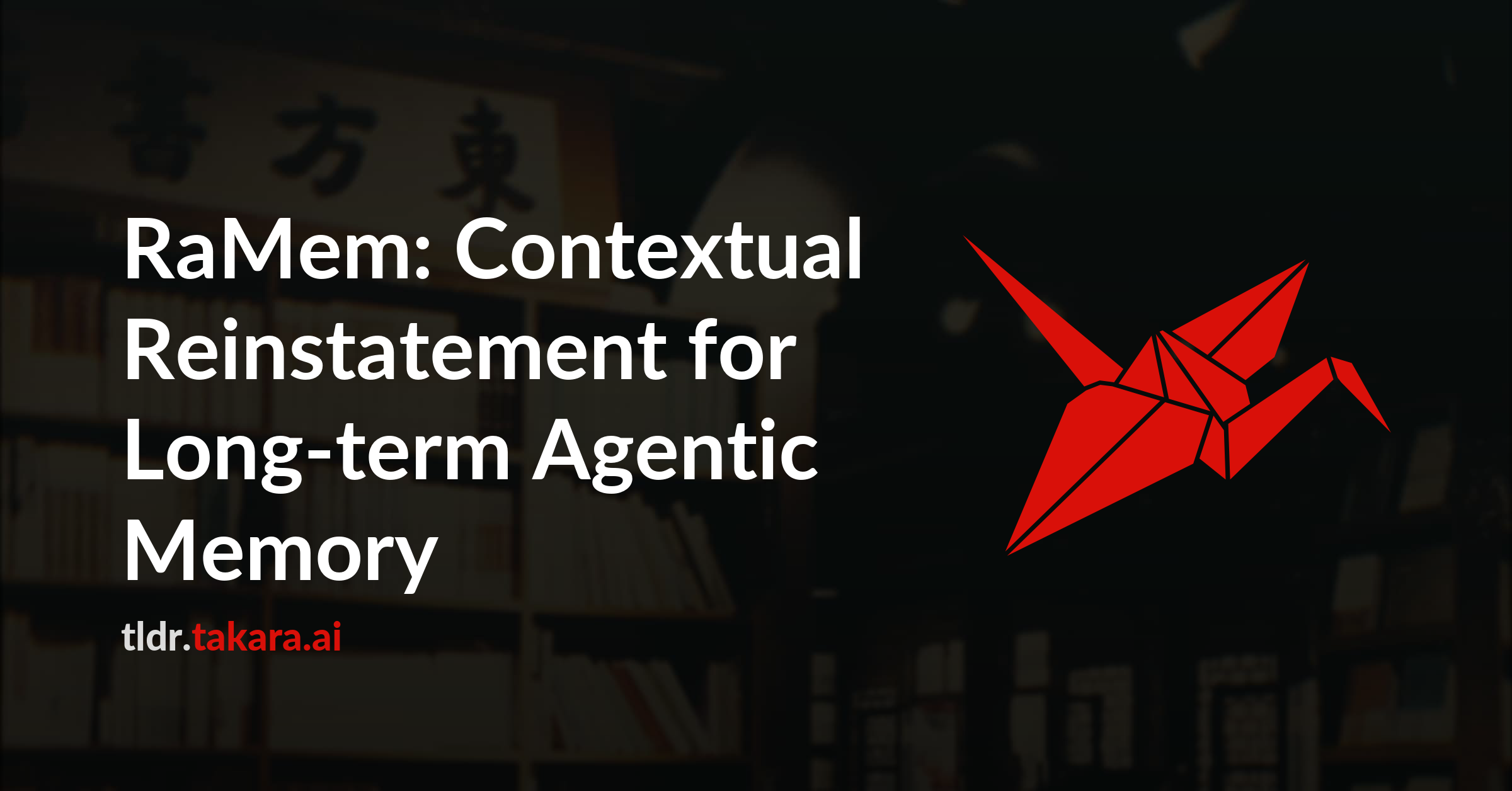 RaMem: Contextual Reinstatement for Long-term Agentic Memory
