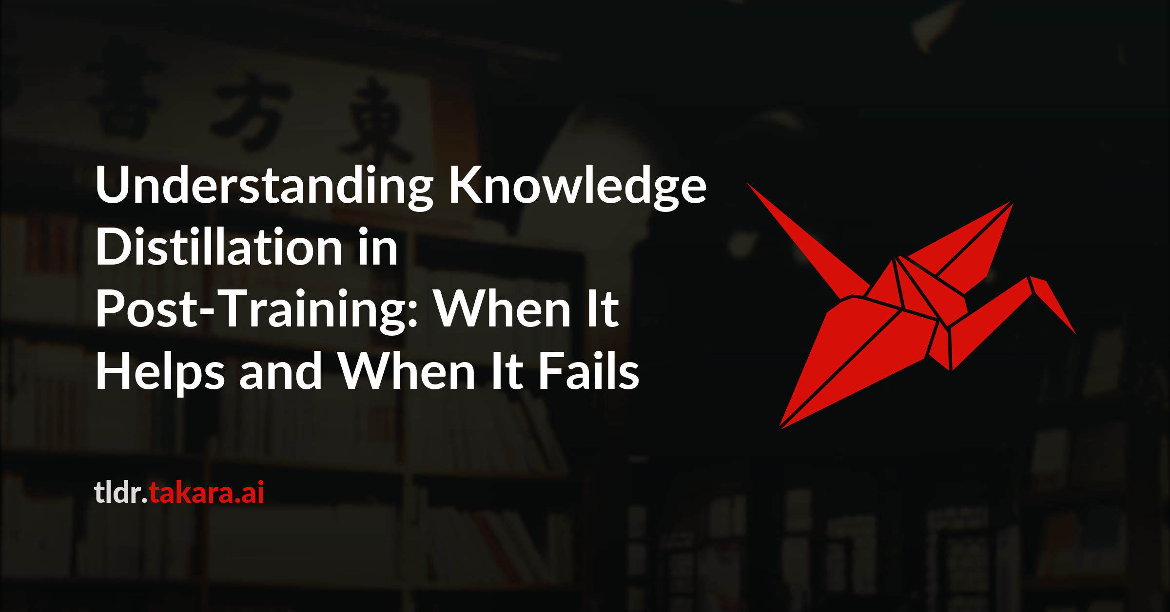 Understanding Knowledge Distillation in Post-Training: When It Helps and When It Fails