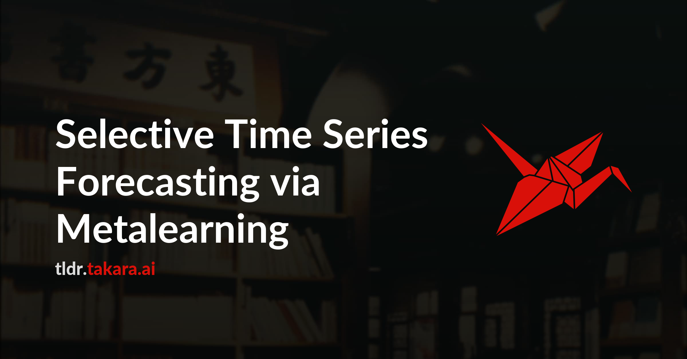 Selective Time Series Forecasting via Metalearning