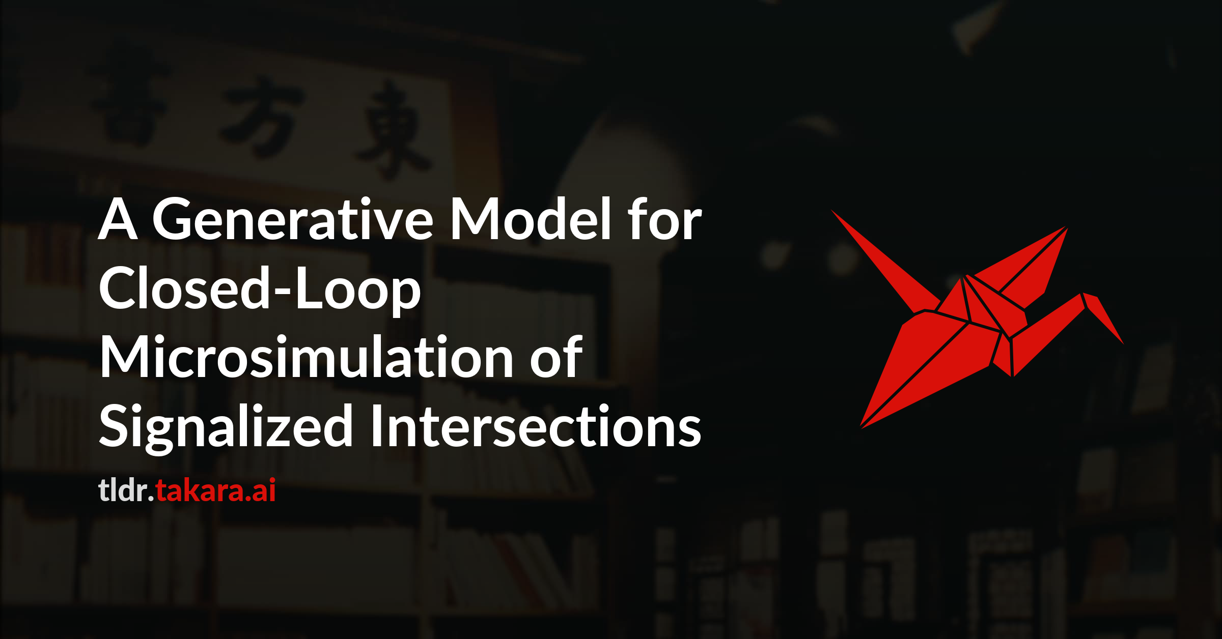 A Generative Model for Closed-Loop Microsimulation of Signalized Intersections