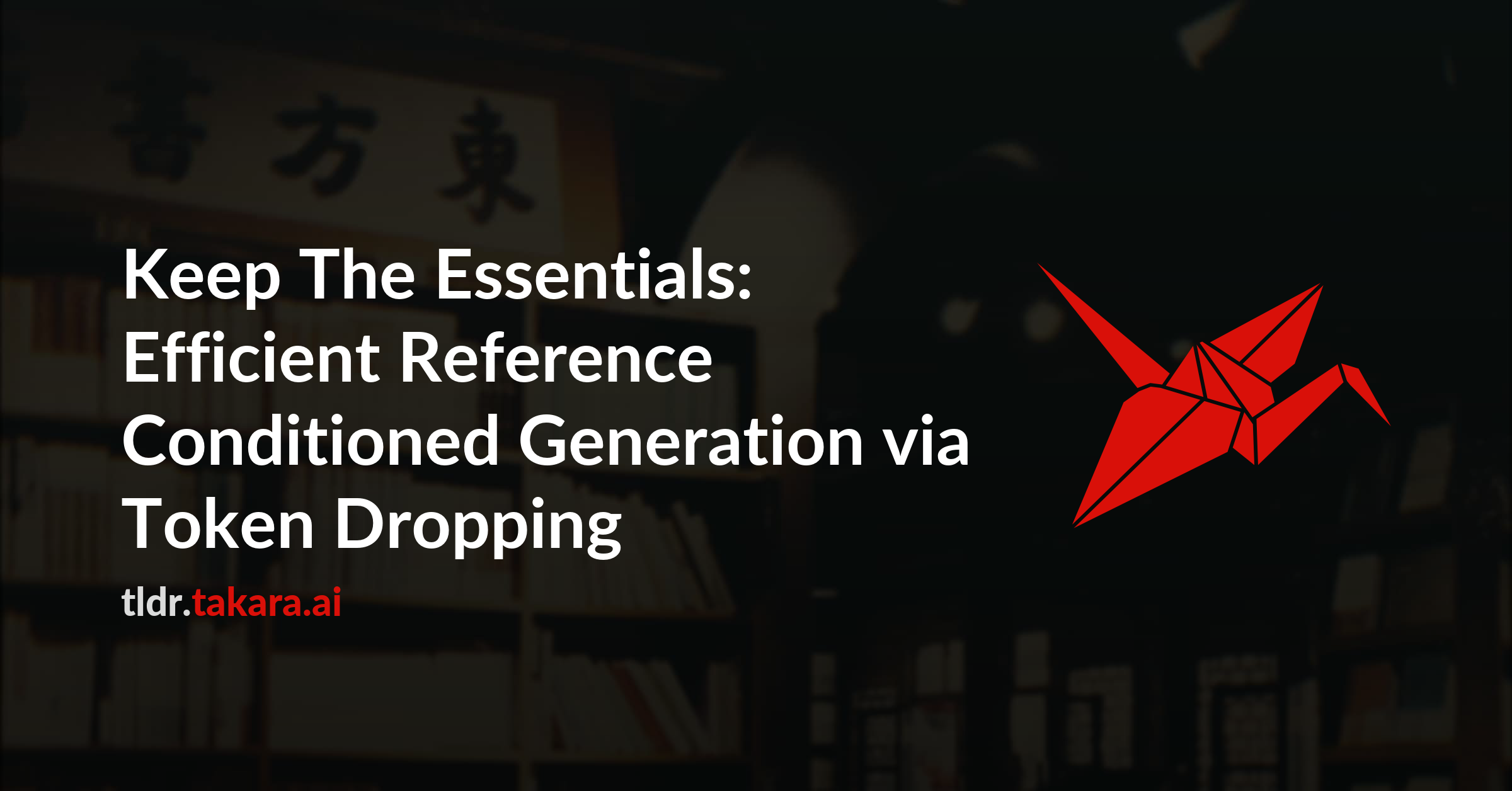 Keep The Essentials: Efficient Reference Conditioned Generation via Token Dropping