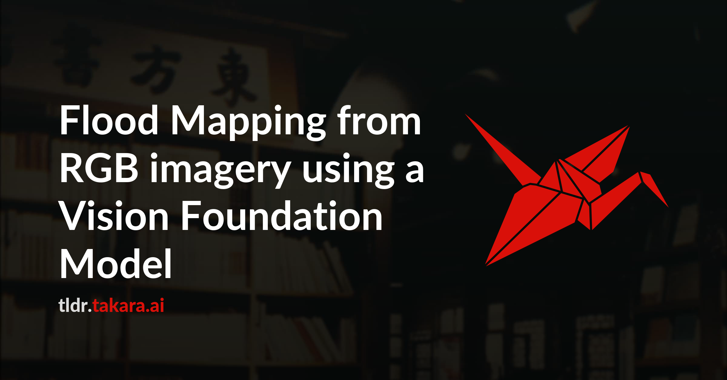 Flood Mapping from RGB imagery using a Vision Foundation Model