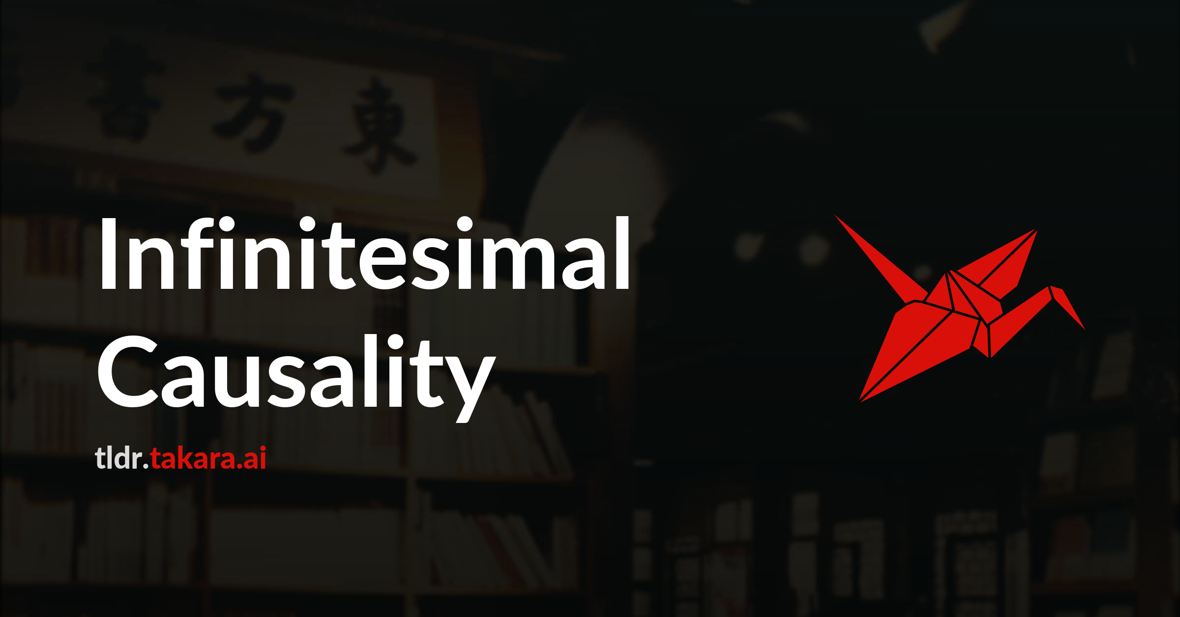 Infinitesimal Causality