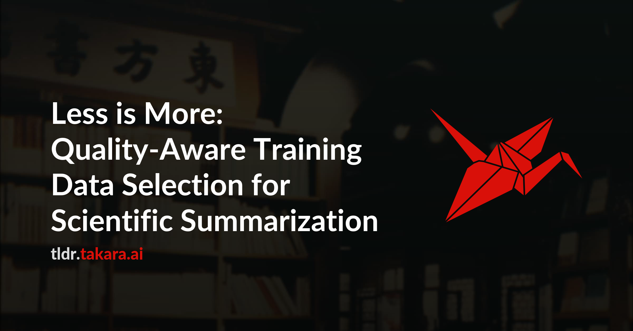 Less is More: Quality-Aware Training Data Selection for Scientific Summarization