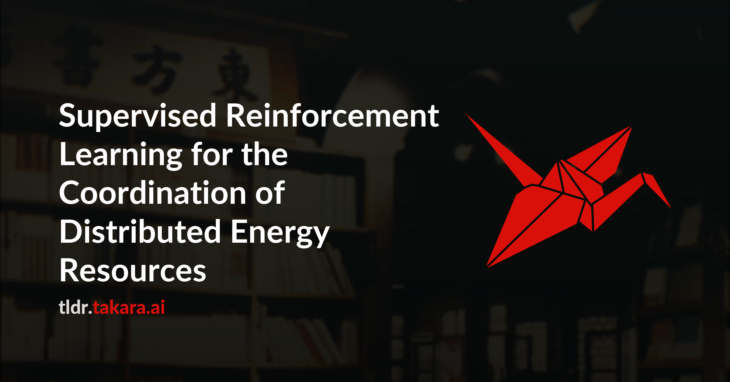 Supervised Reinforcement Learning for the Coordination of Distributed Energy Resources