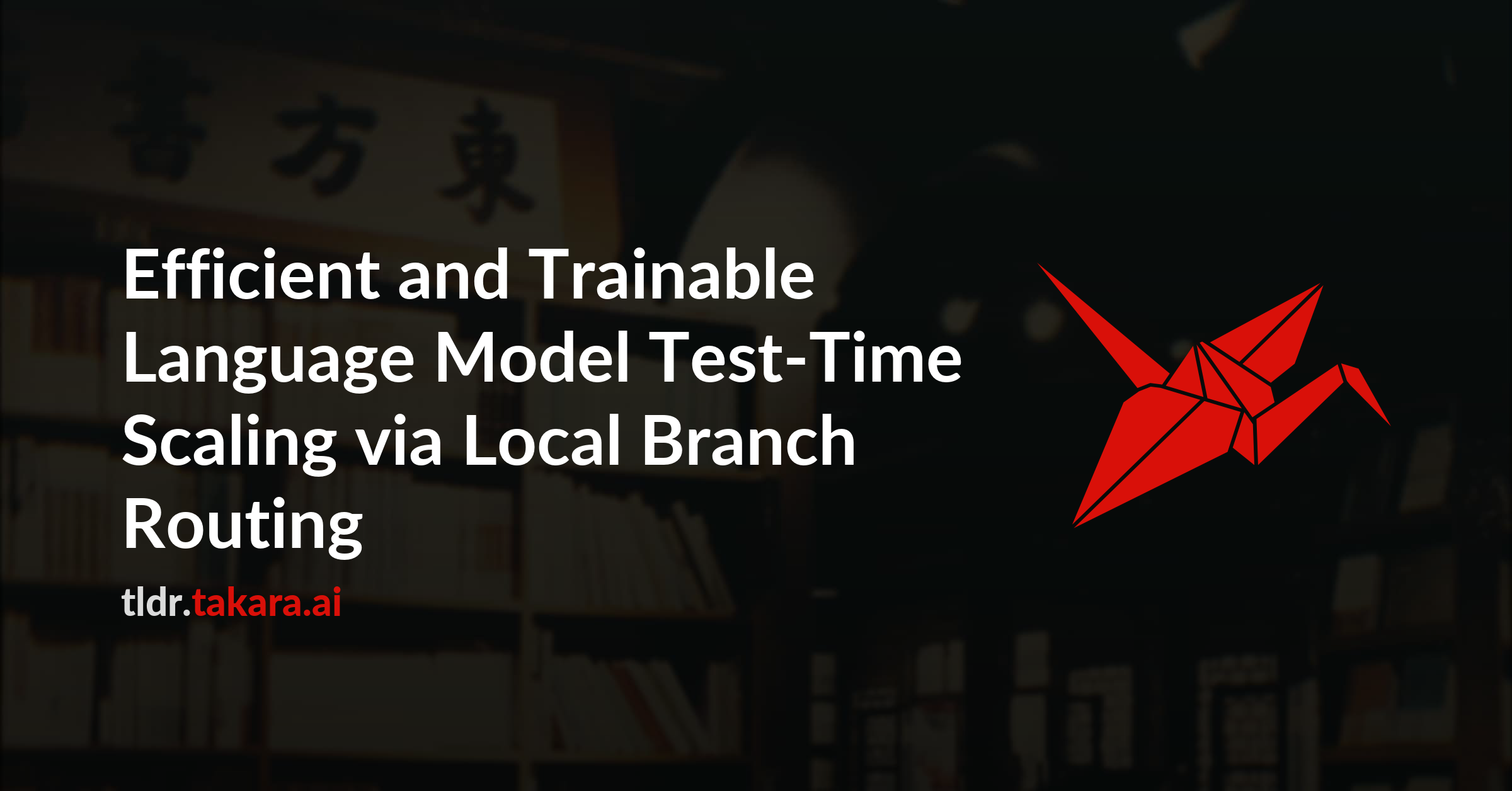 Efficient and Trainable Language Model Test-Time Scaling via Local Branch Routing