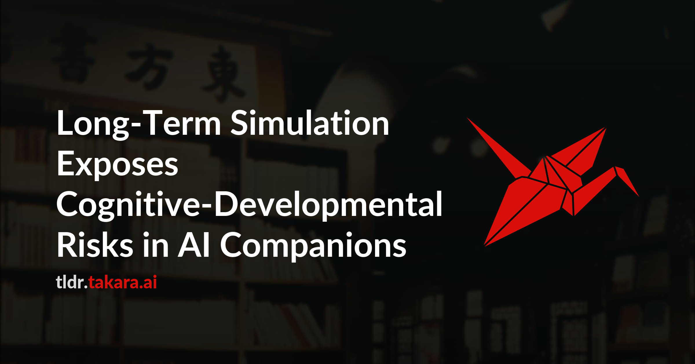 Long-Term Simulation Exposes Cognitive-Developmental Risks in AI Companions
