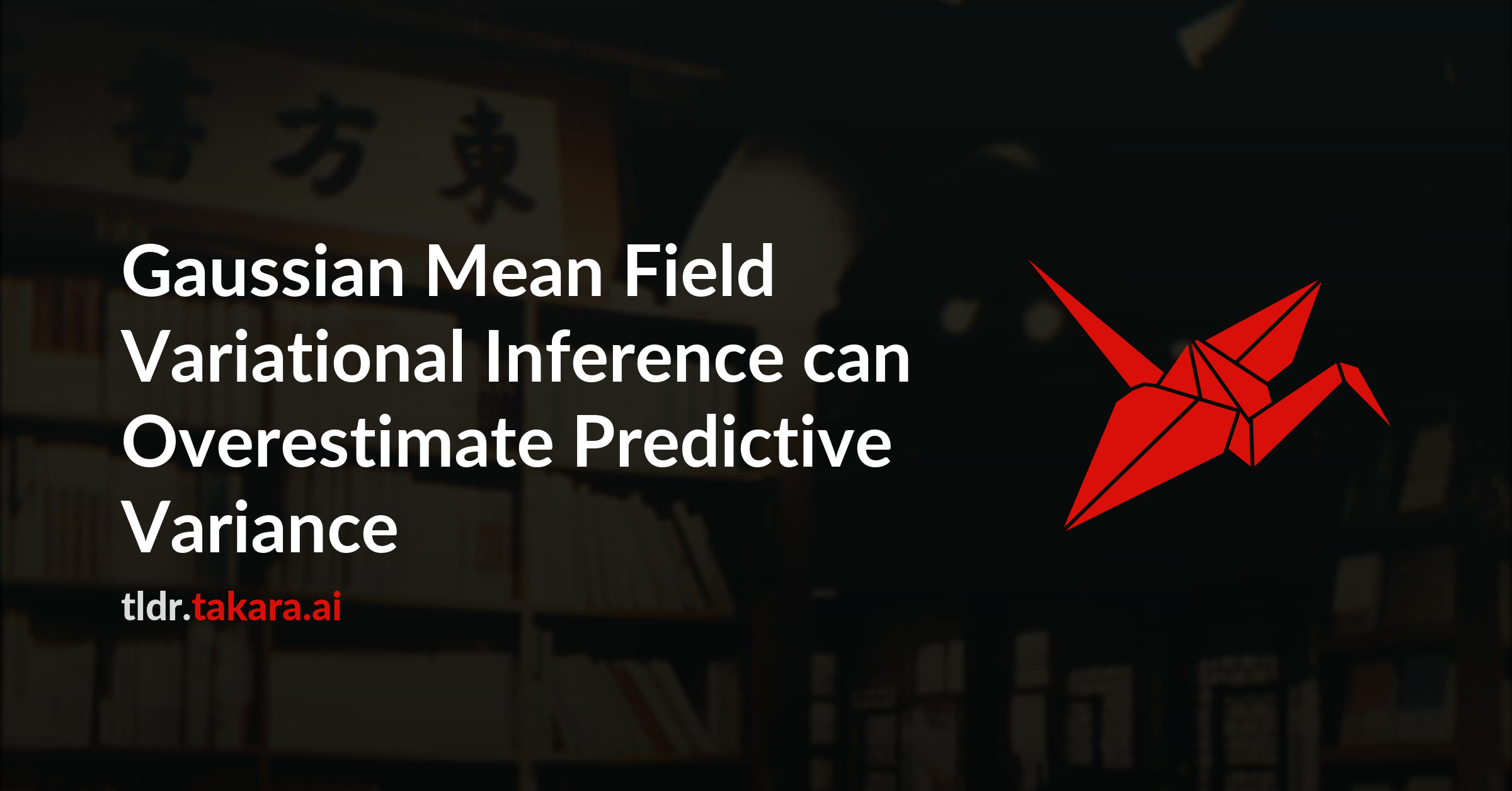 Gaussian Mean Field Variational Inference can Overestimate Predictive Variance