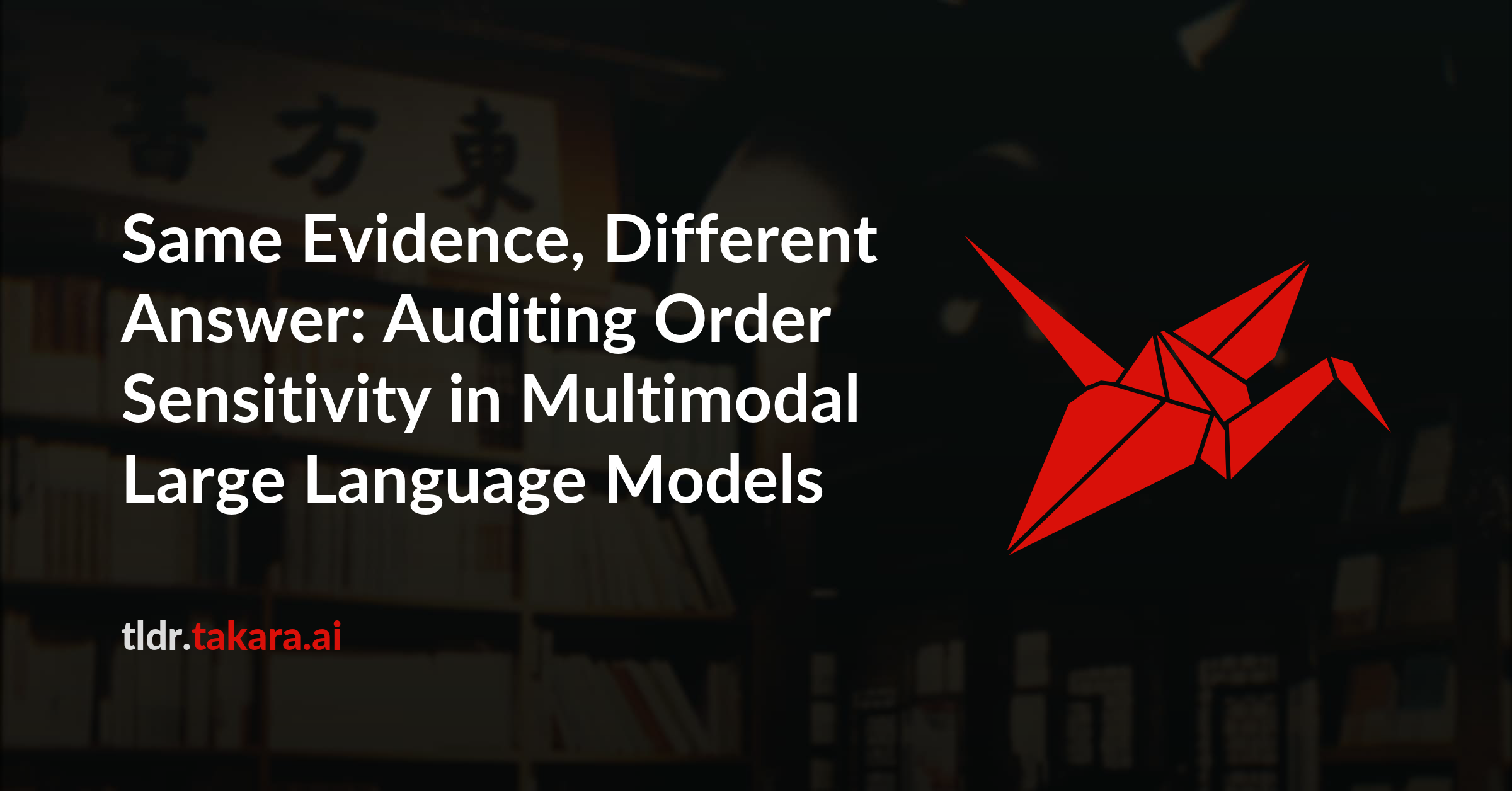 Same Evidence, Different Answer: Auditing Order Sensitivity in Multimodal Large Language Models