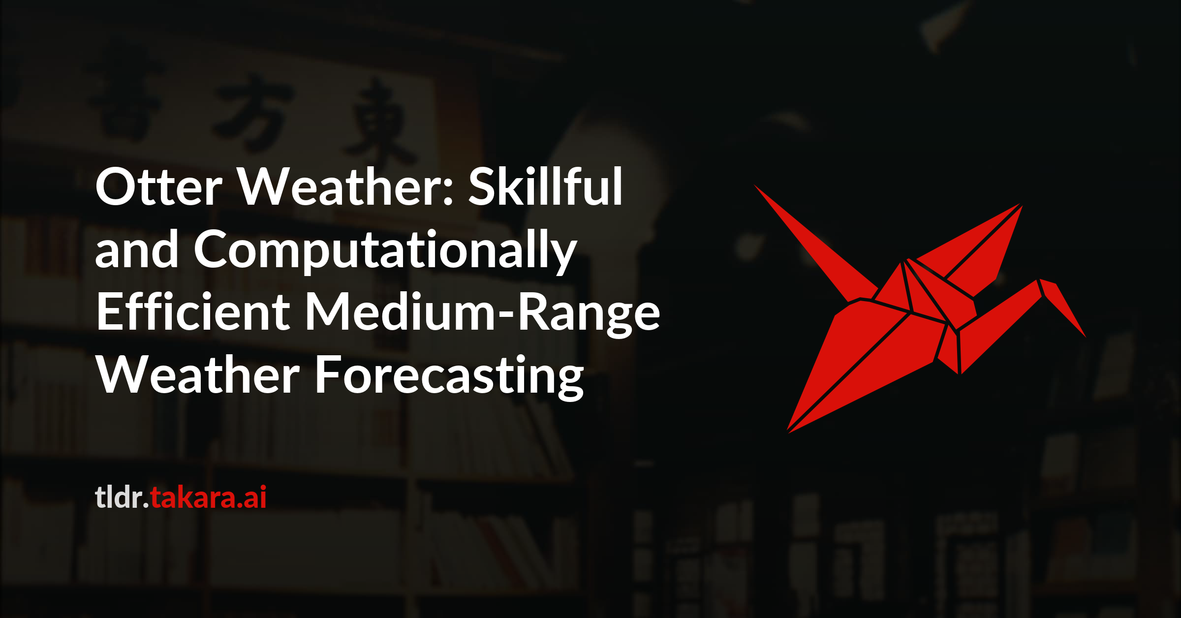 Otter Weather: Skillful and Computationally Efficient Medium-Range Weather Forecasting