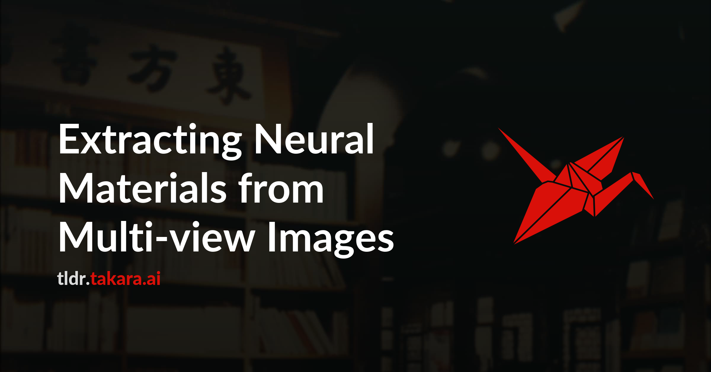 Extracting Neural Materials from Multi-view Images