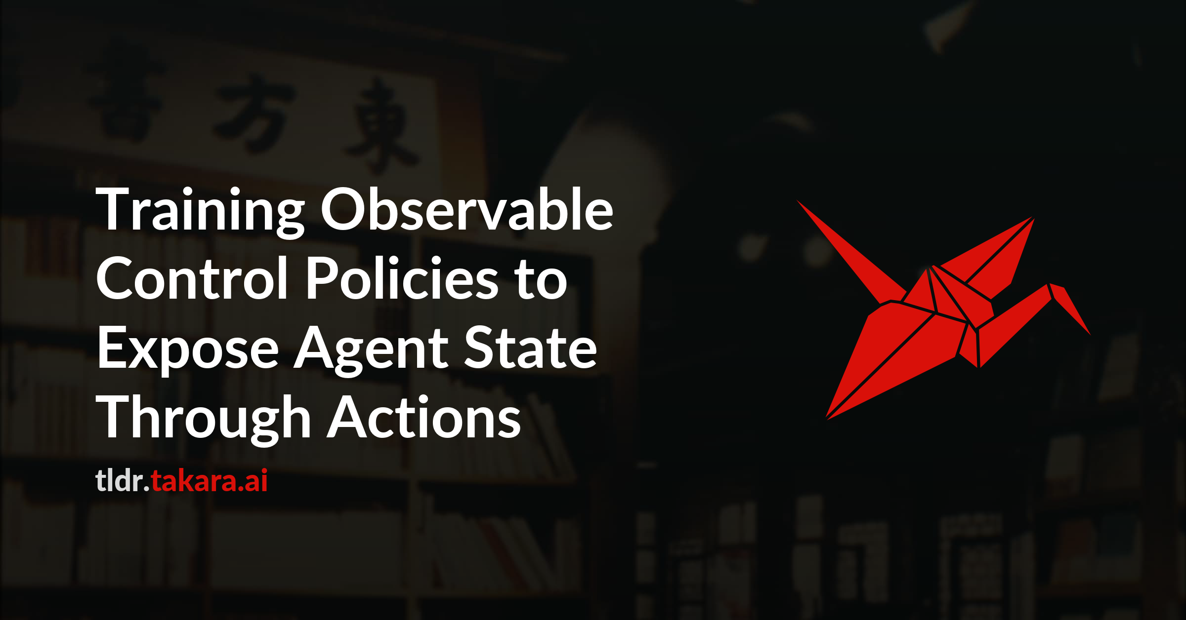 Training Observable Control Policies to Expose Agent State Through Actions