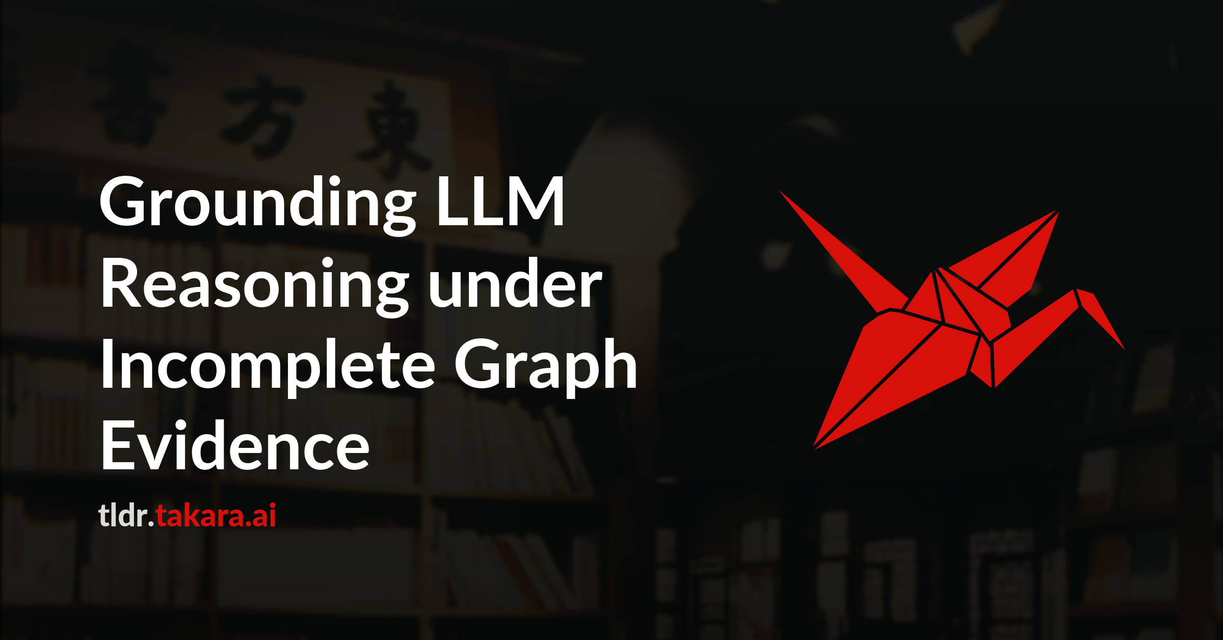 Grounding LLM Reasoning under Incomplete Graph Evidence