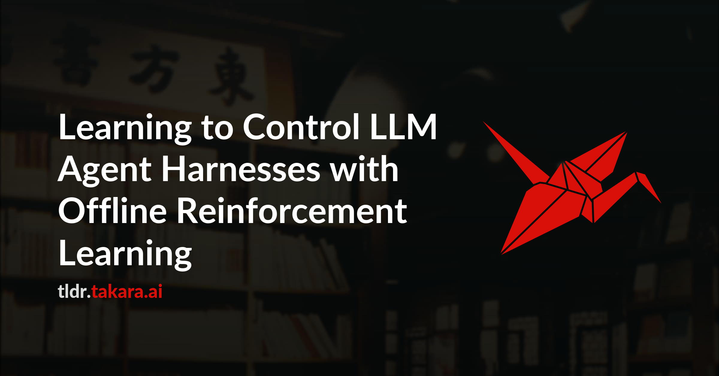 Learning to Control LLM Agent Harnesses with Offline Reinforcement Learning