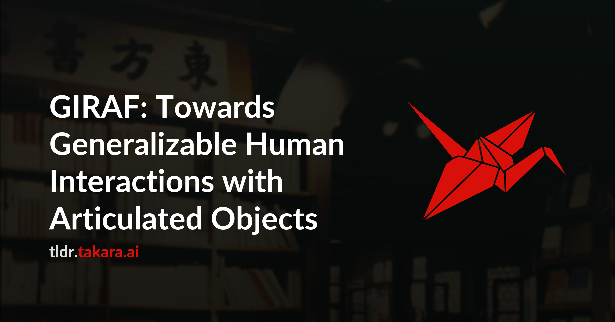 GIRAF: Towards Generalizable Human Interactions with Articulated Objects