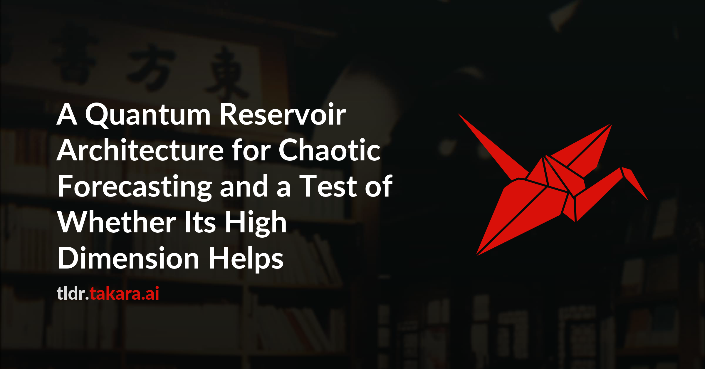 A Quantum Reservoir Architecture for Chaotic Forecasting and a Test of Whether Its High Dimension Helps