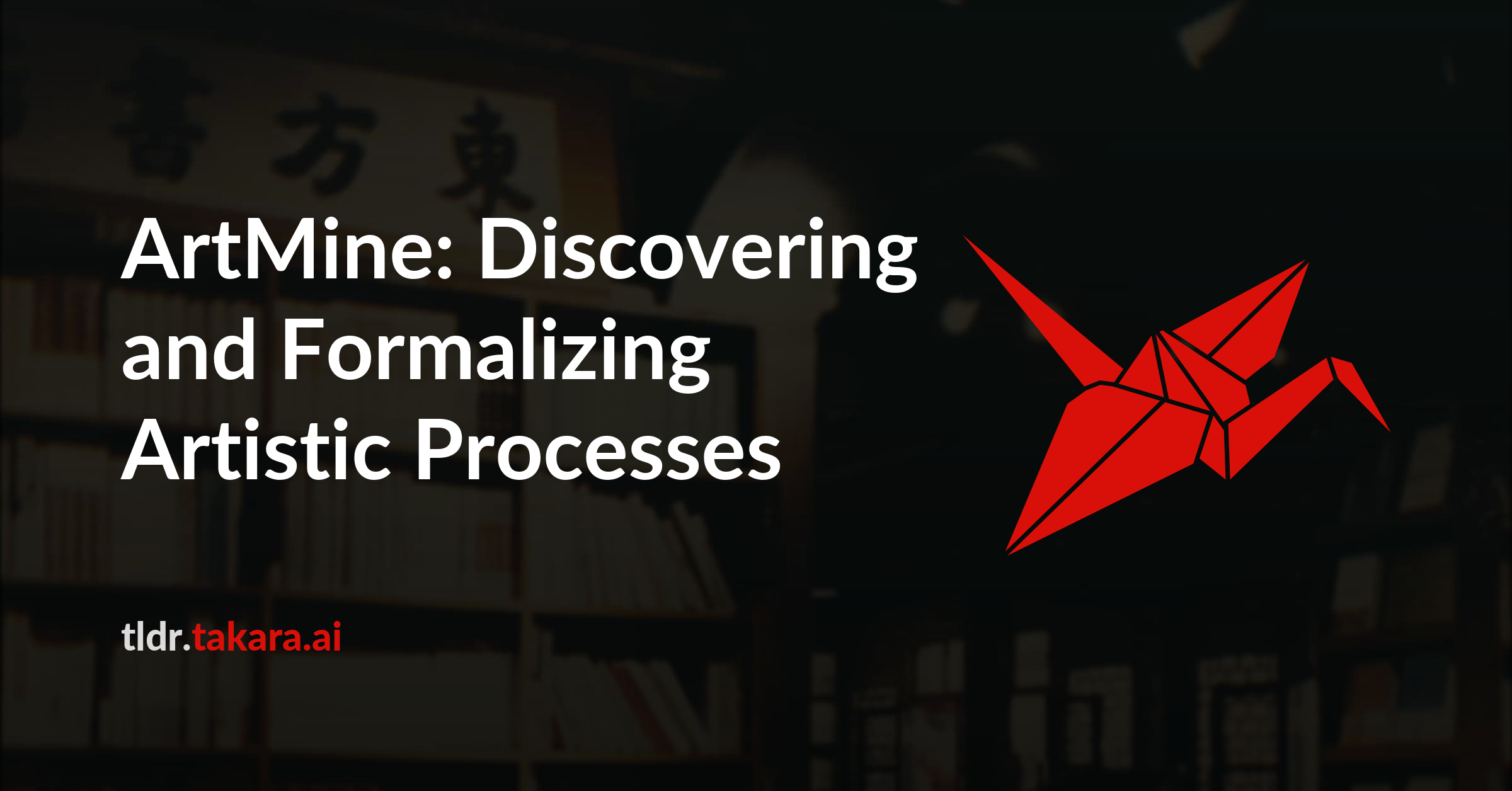 ArtMine: Discovering and Formalizing Artistic Processes