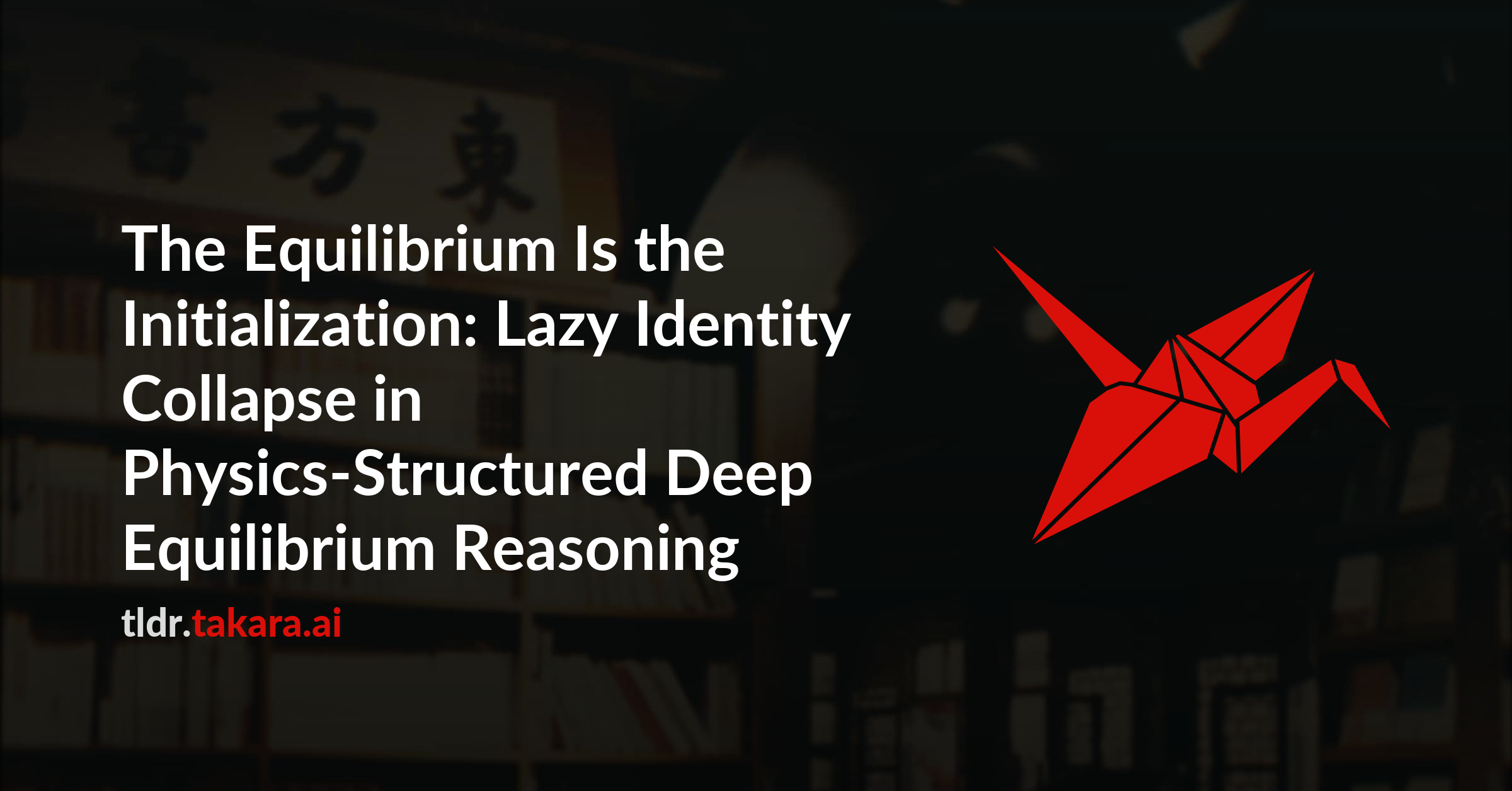 The Equilibrium Is the Initialization: Lazy Identity Collapse in Physics-Structured Deep Equilibrium Reasoning