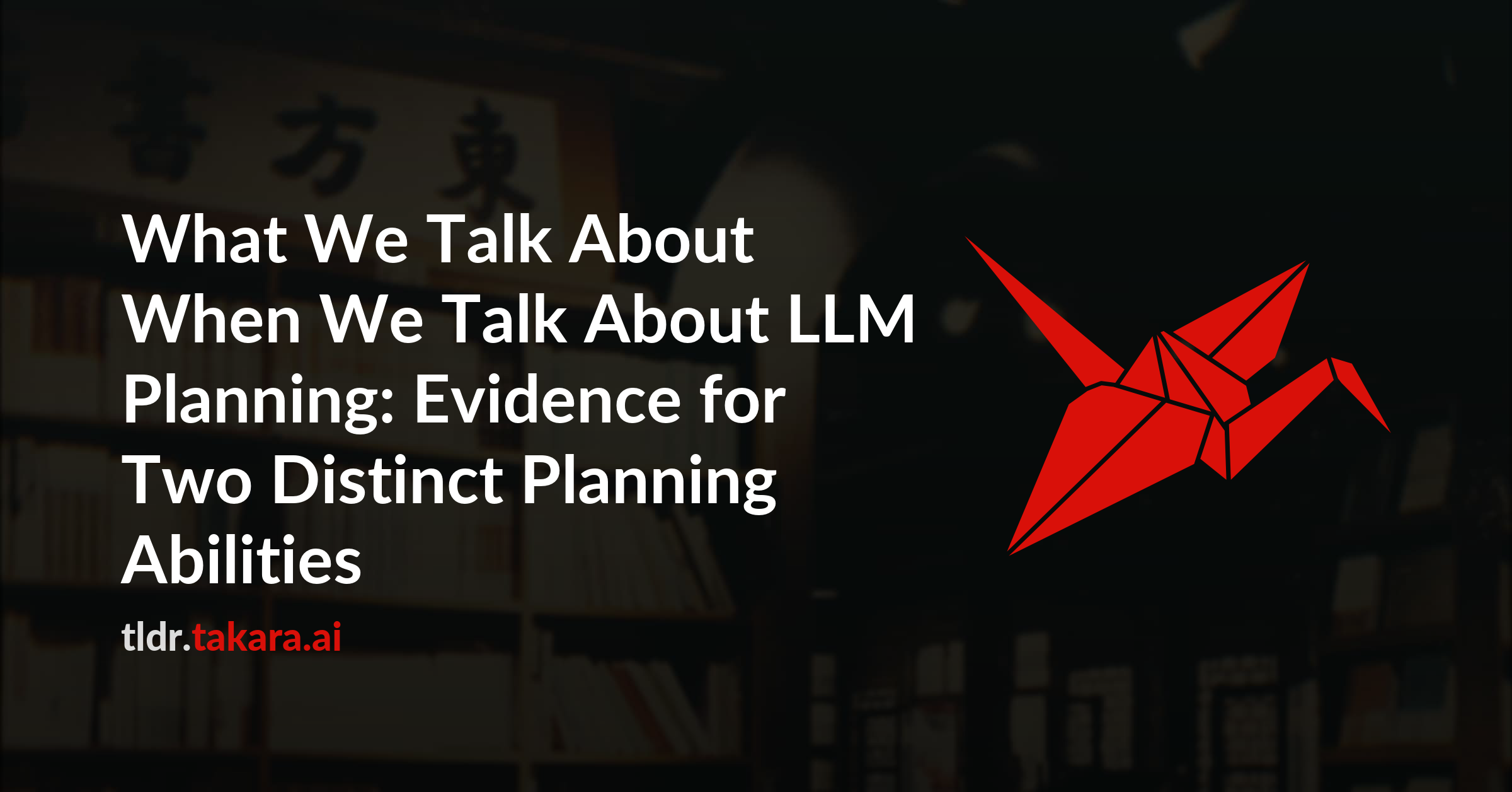 What We Talk About When We Talk About LLM Planning: Evidence for Two Distinct Planning Abilities