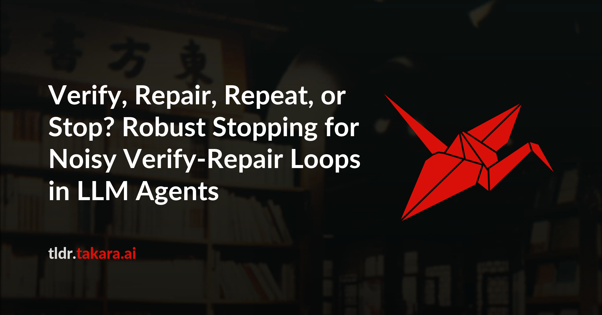 Verify, Repair, Repeat, or Stop? Robust Stopping for Noisy Verify-Repair Loops in LLM Agents