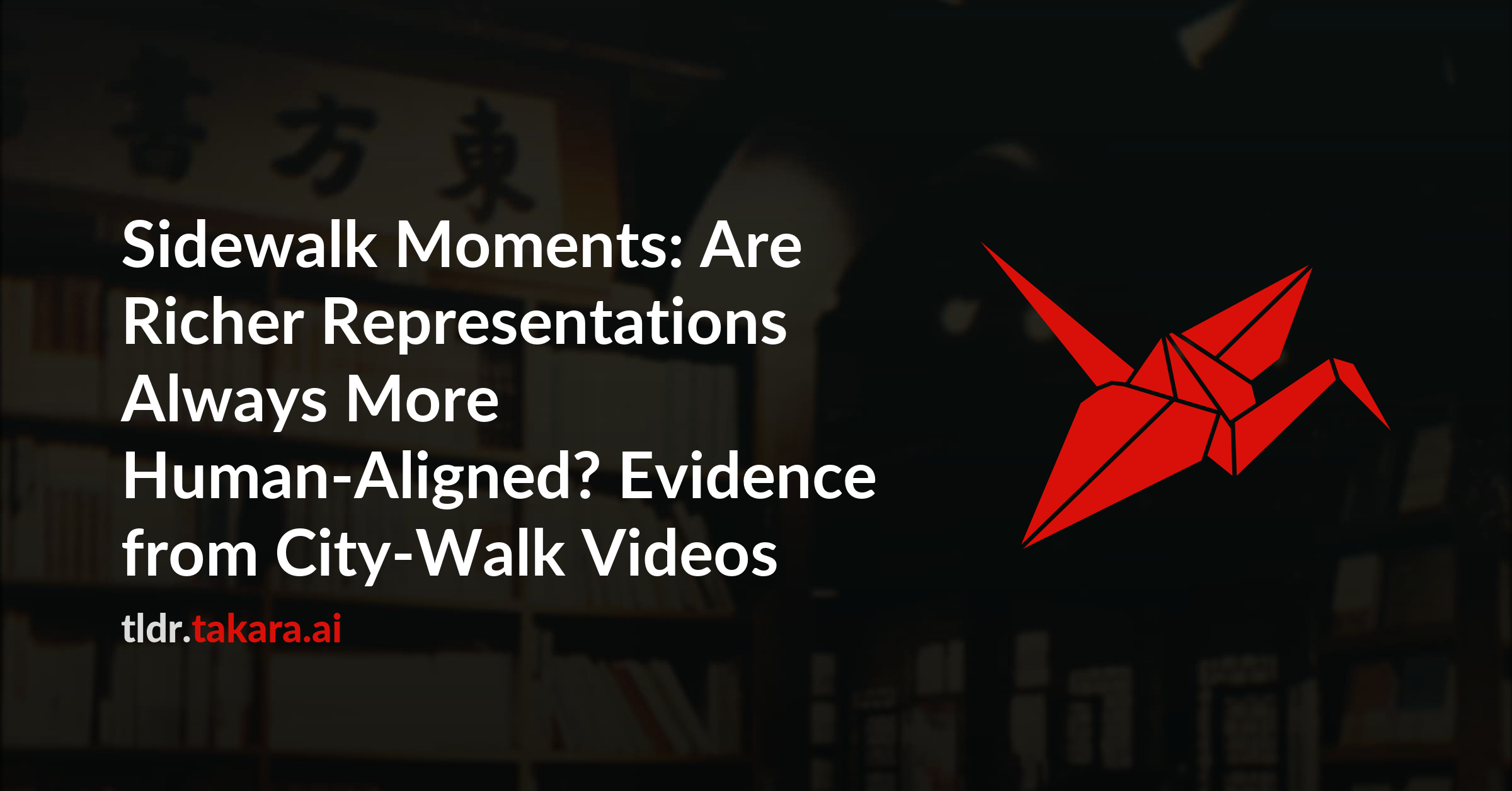 Sidewalk Moments: Are Richer Representations Always More Human-Aligned? Evidence from City-Walk Videos