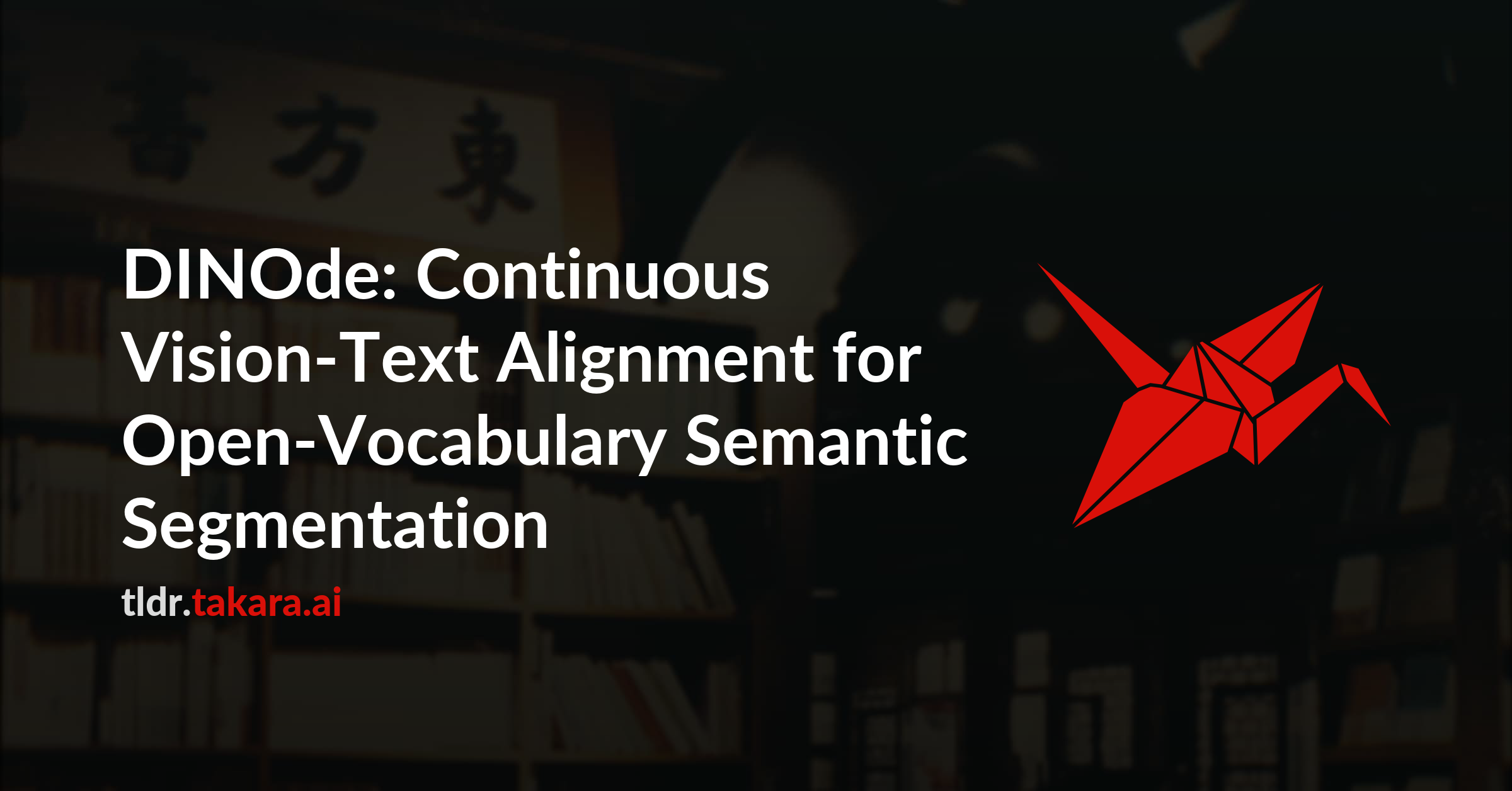 DINOde: Continuous Vision-Text Alignment for Open-Vocabulary Semantic Segmentation