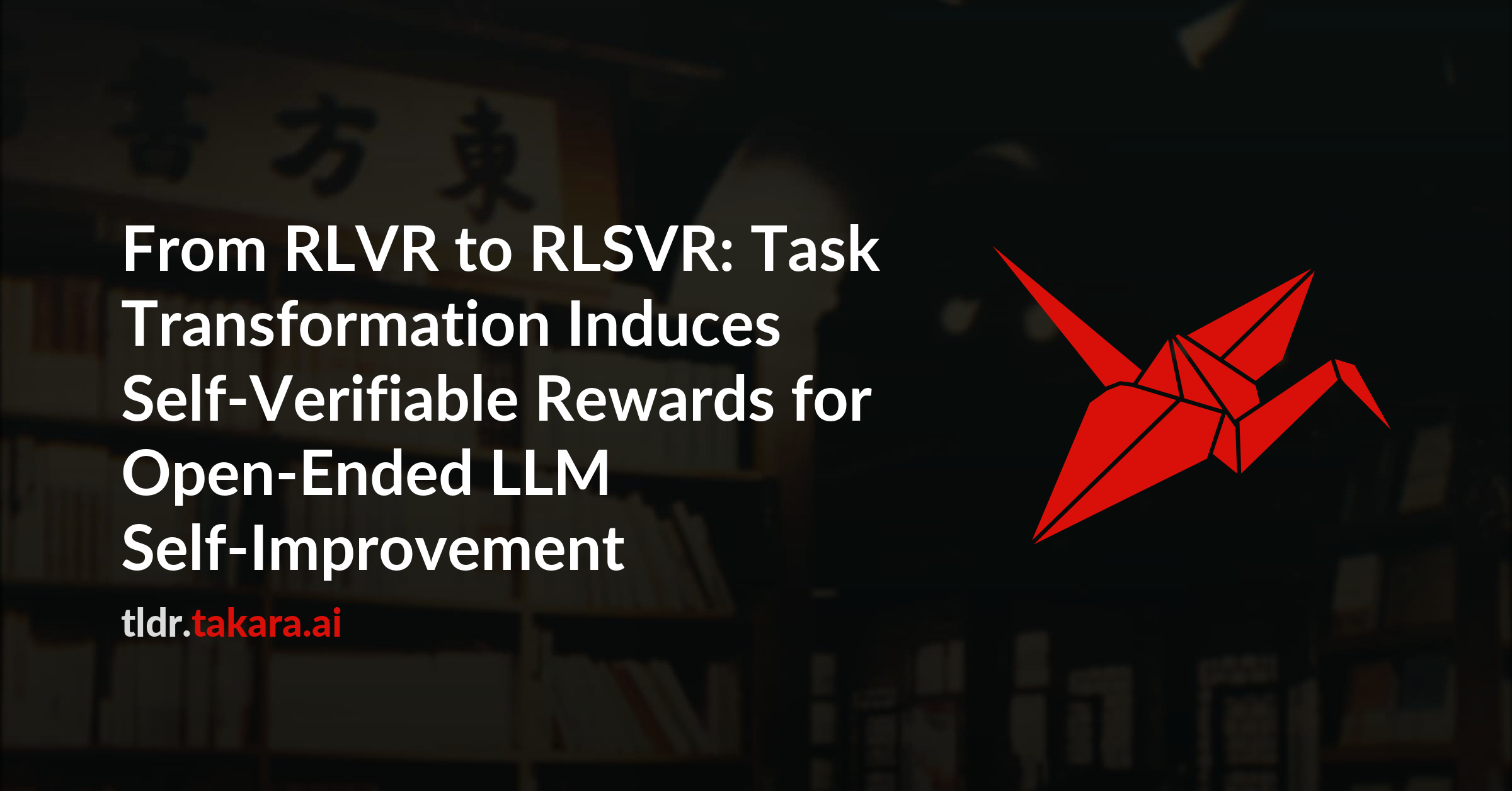 From RLVR to RLSVR: Task Transformation Induces Self-Verifiable Rewards for Open-Ended LLM Self-Improvement