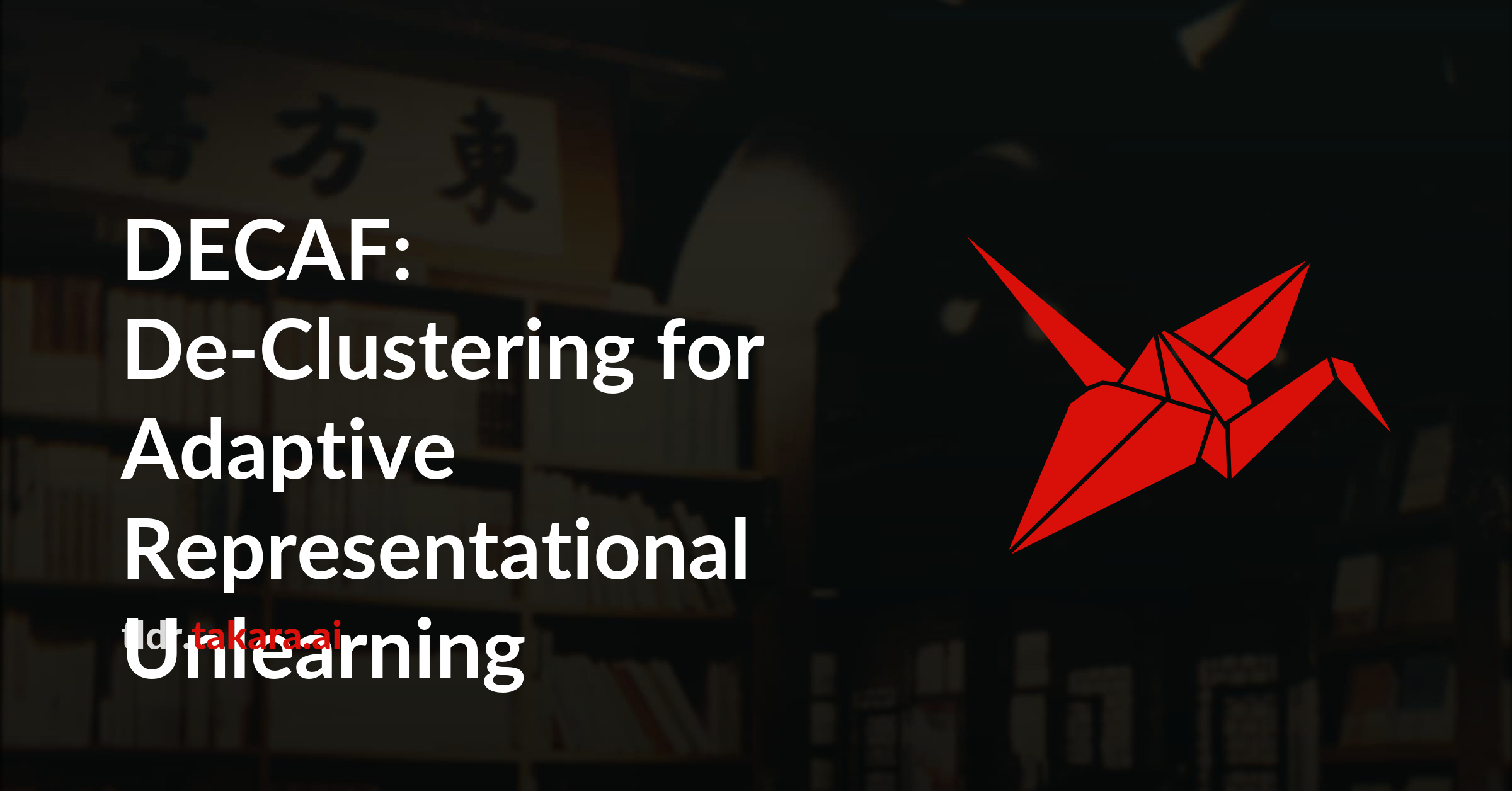 DECAF: De-Clustering for Adaptive Representational Unlearning