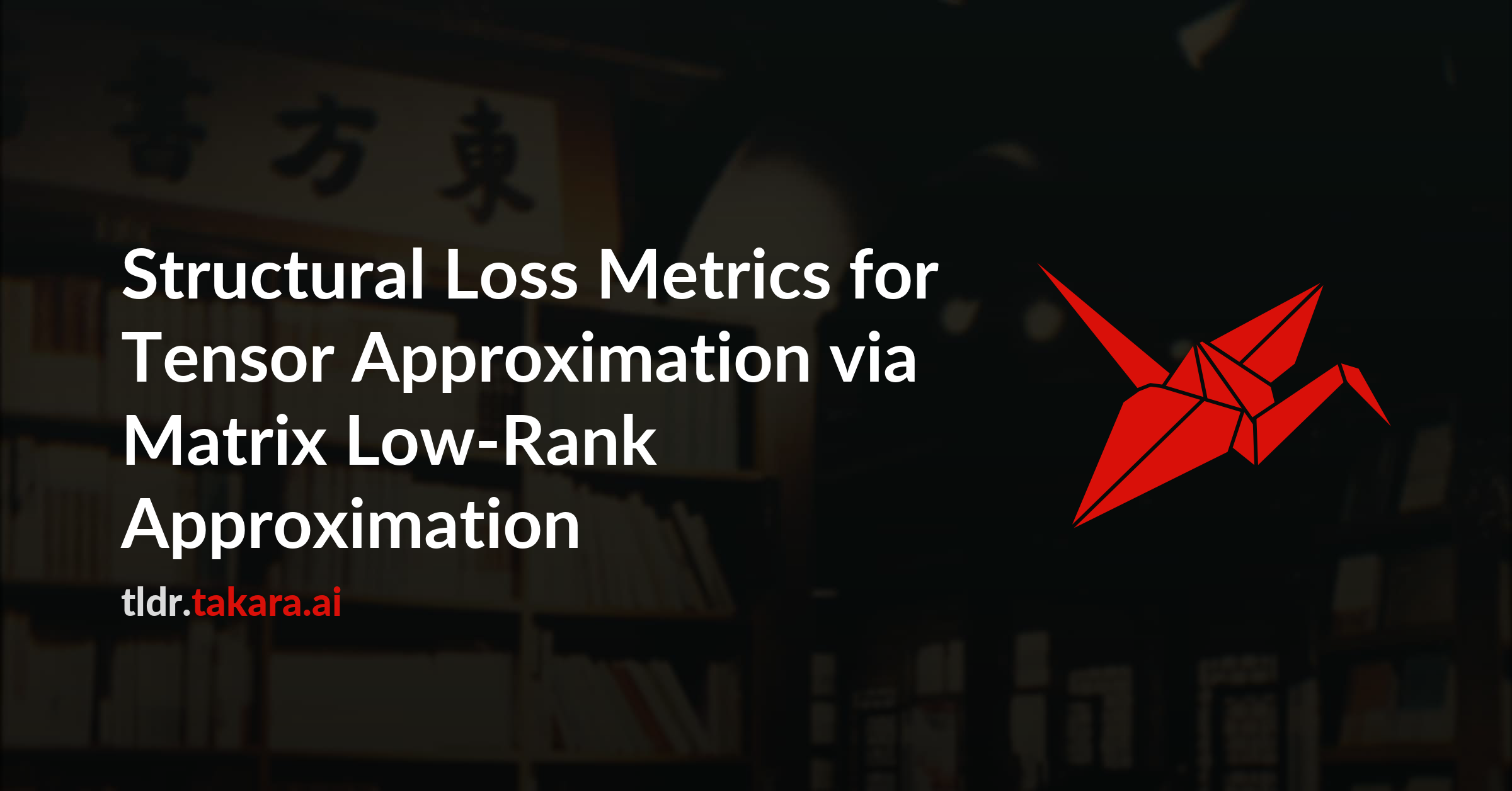 Structural Loss Metrics for Tensor Approximation via Matrix Low-Rank Approximation