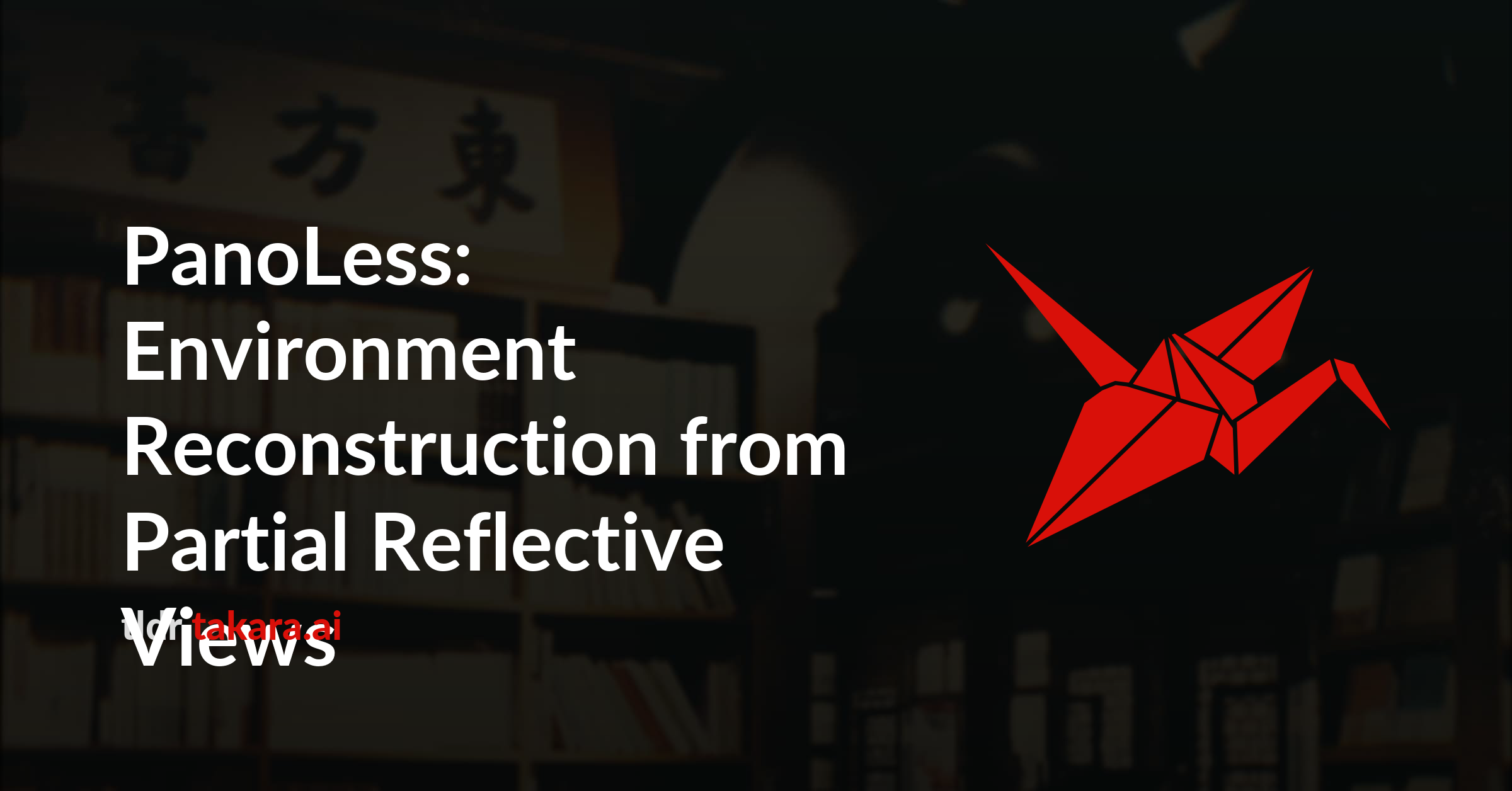 PanoLess: Environment Reconstruction from Partial Reflective Views