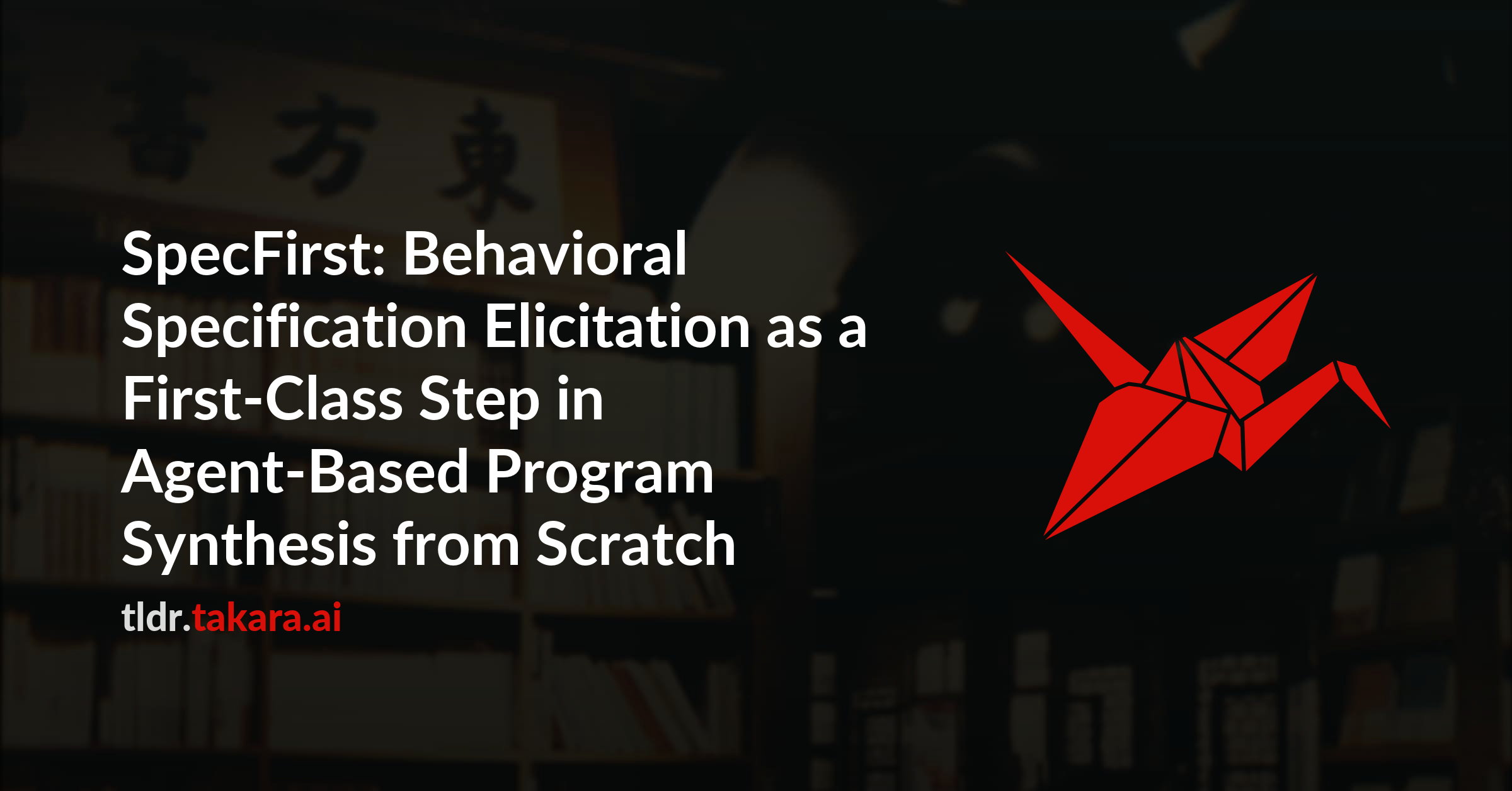SpecFirst: Behavioral Specification Elicitation as a First-Class Step in Agent-Based Program Synthesis from Scratch