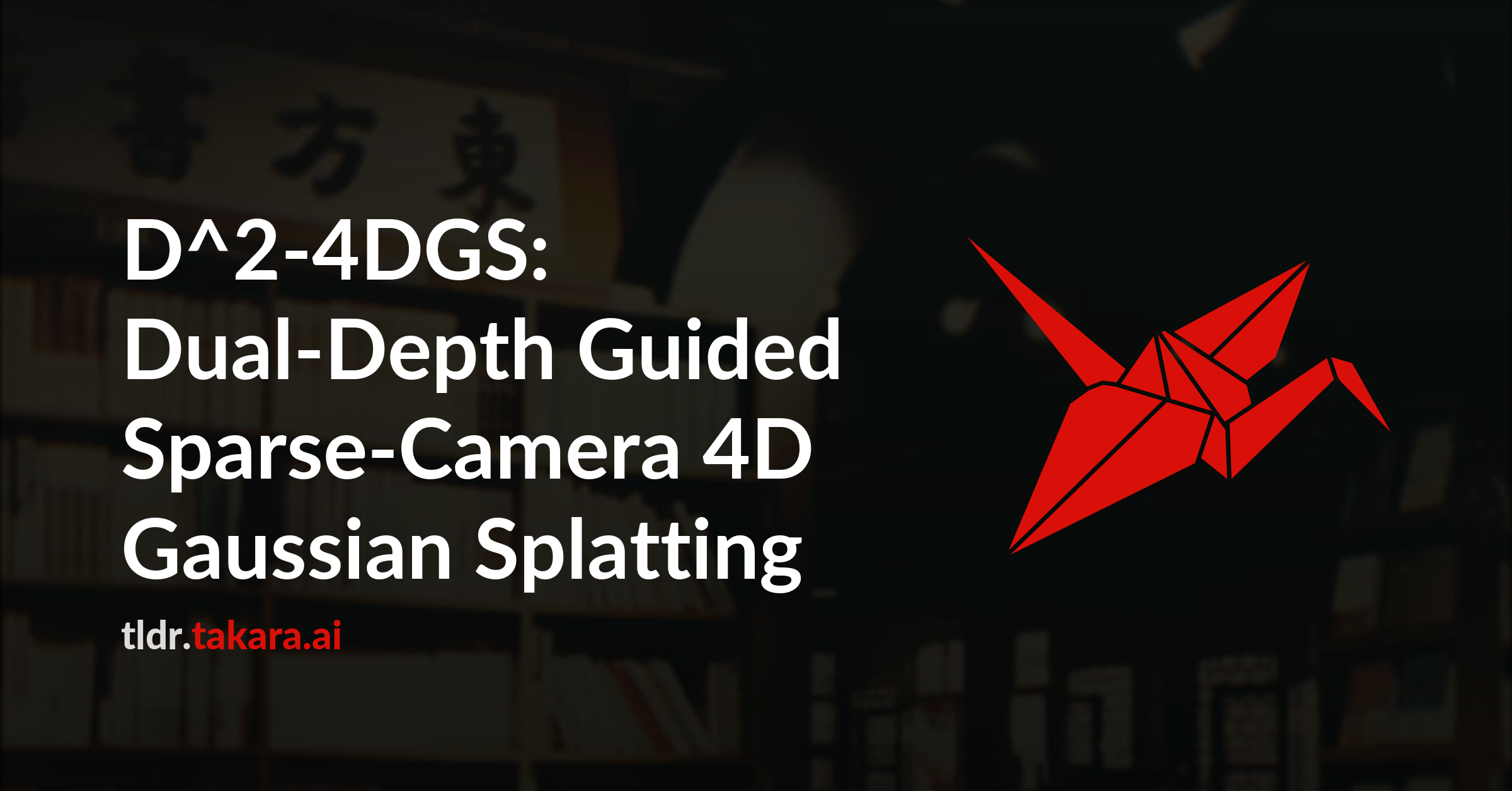 D^2-4DGS: Dual-Depth Guided Sparse-Camera 4D Gaussian Splatting