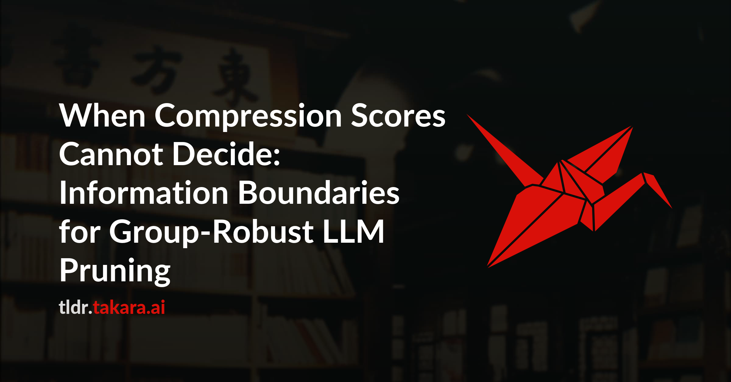 When Compression Scores Cannot Decide: Information Boundaries for Group-Robust LLM Pruning