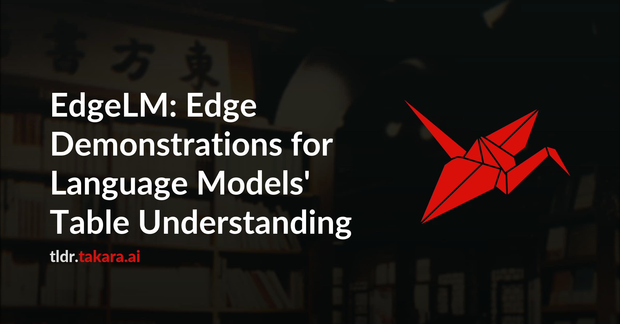 EdgeLM: Edge Demonstrations for Language Models' Table Understanding