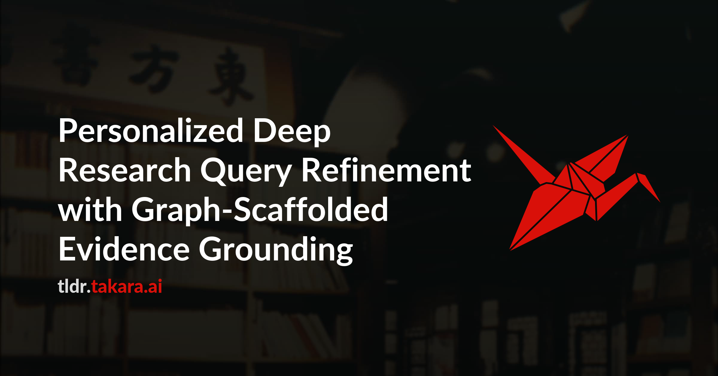 Personalized Deep Research Query Refinement with Graph-Scaffolded Evidence Grounding